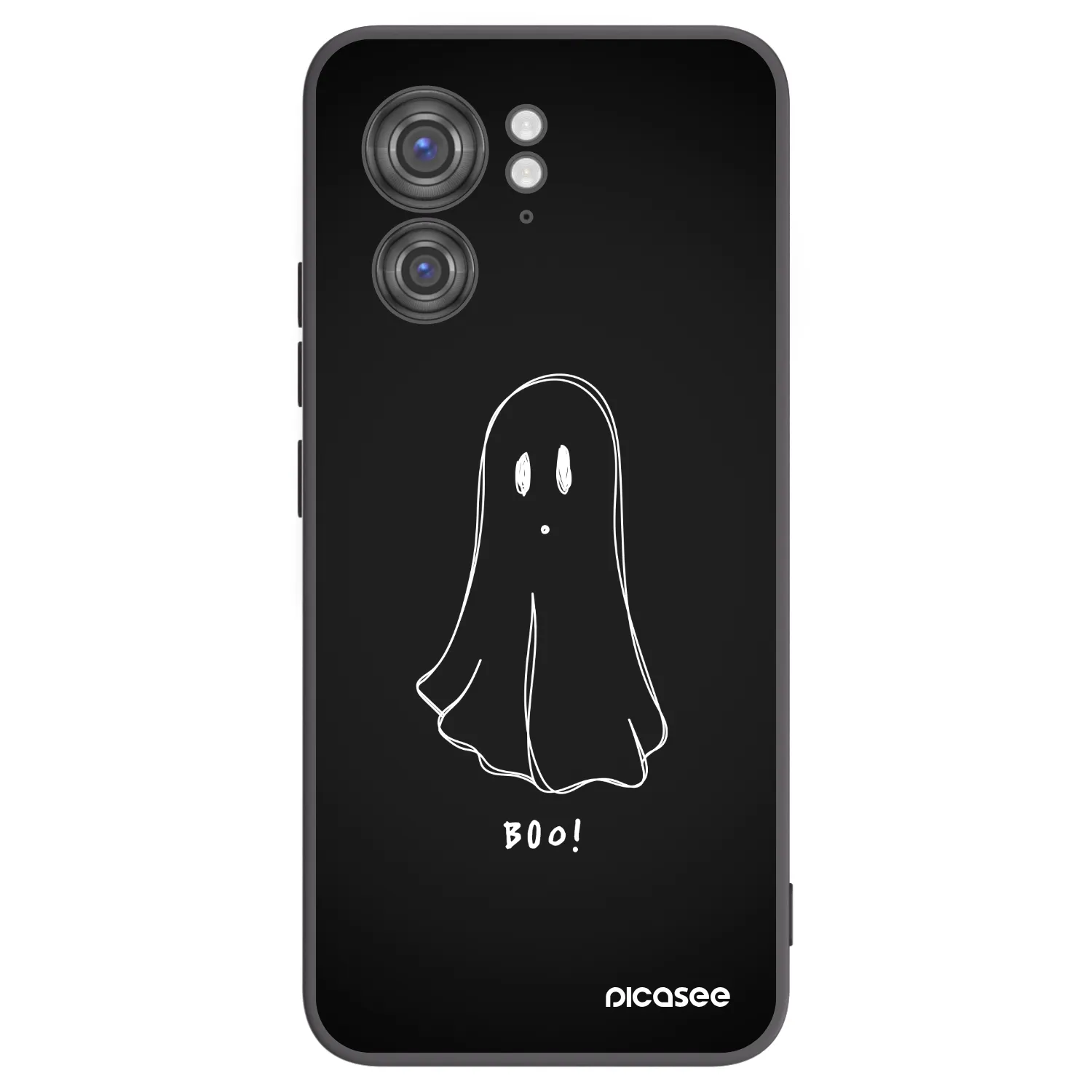 Picasee silikonowe czarne etui na Motorola Edge 40 - Ghost 2