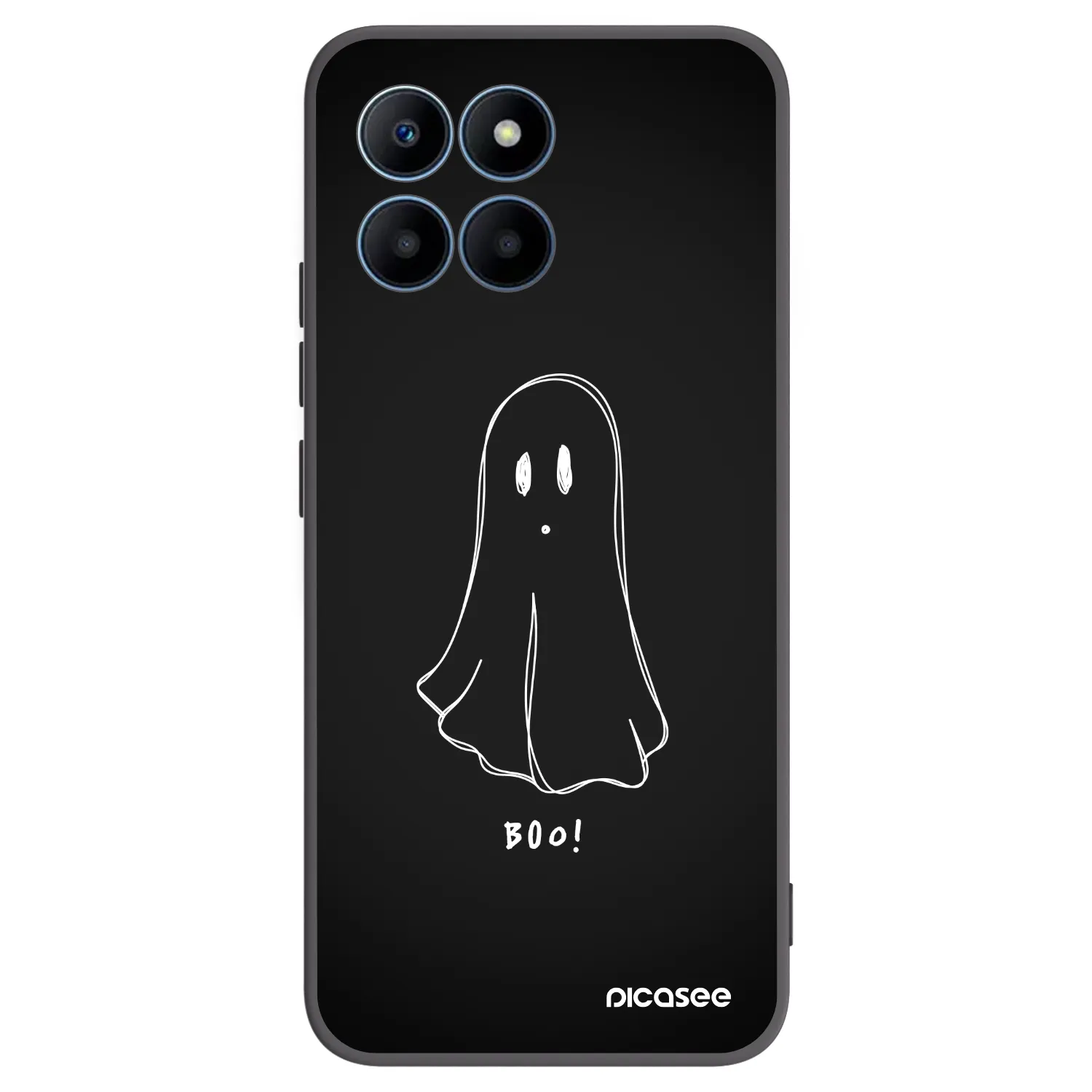 Picasee silikonowe czarne etui na Honor 70 Lite - Ghost 2