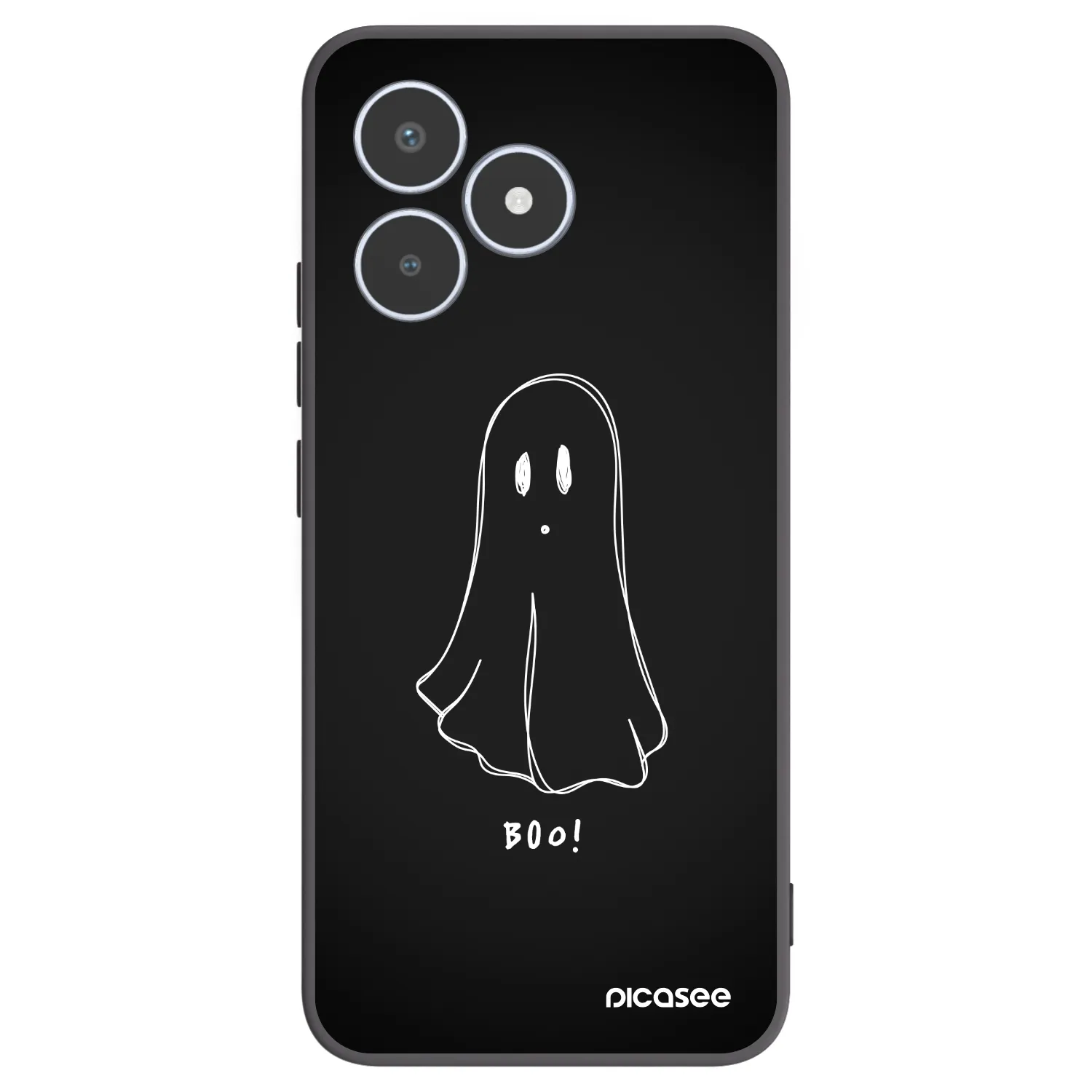 Picasee silikonowe czarne etui na Realme C53 - Ghost 2