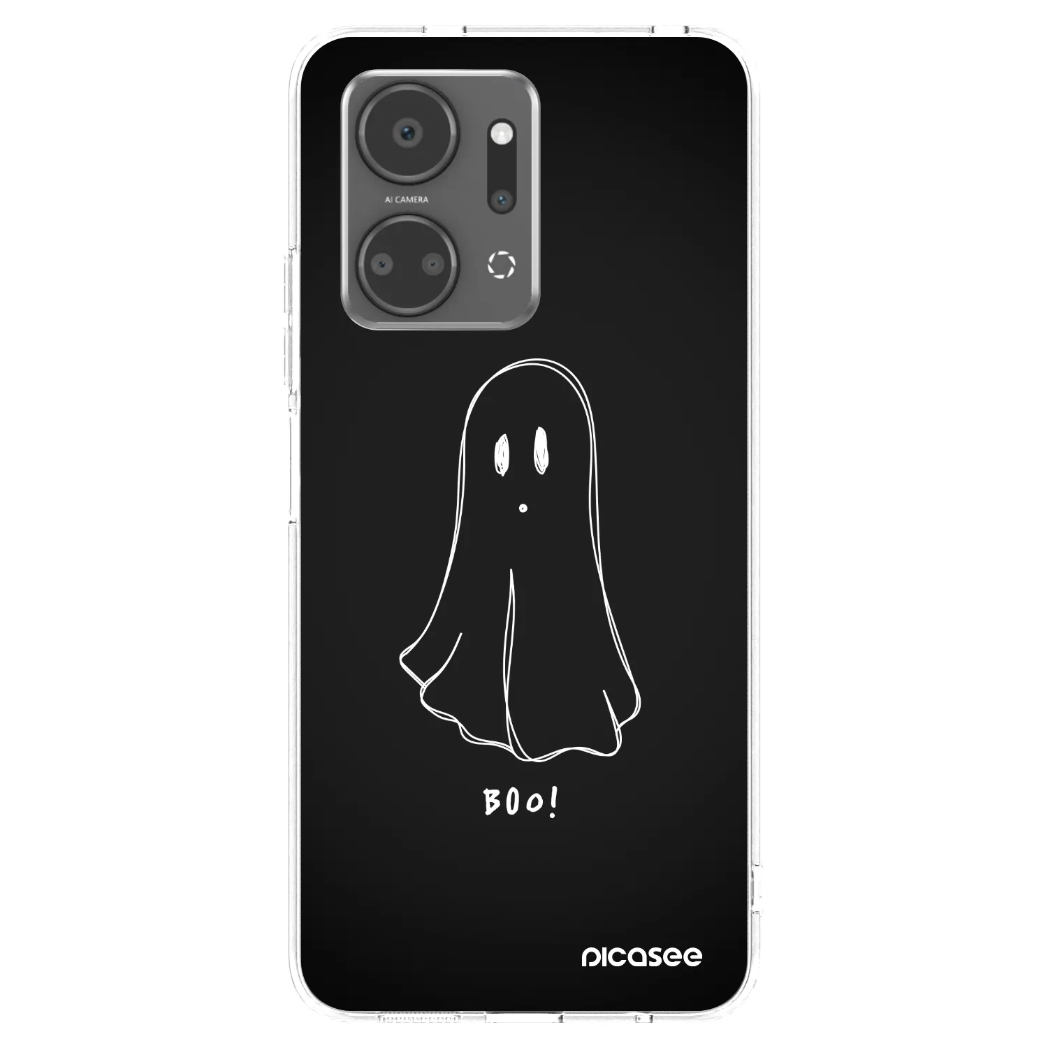 Picasee silikonowe przeźroczyste etui na Honor X7a - Ghost 2