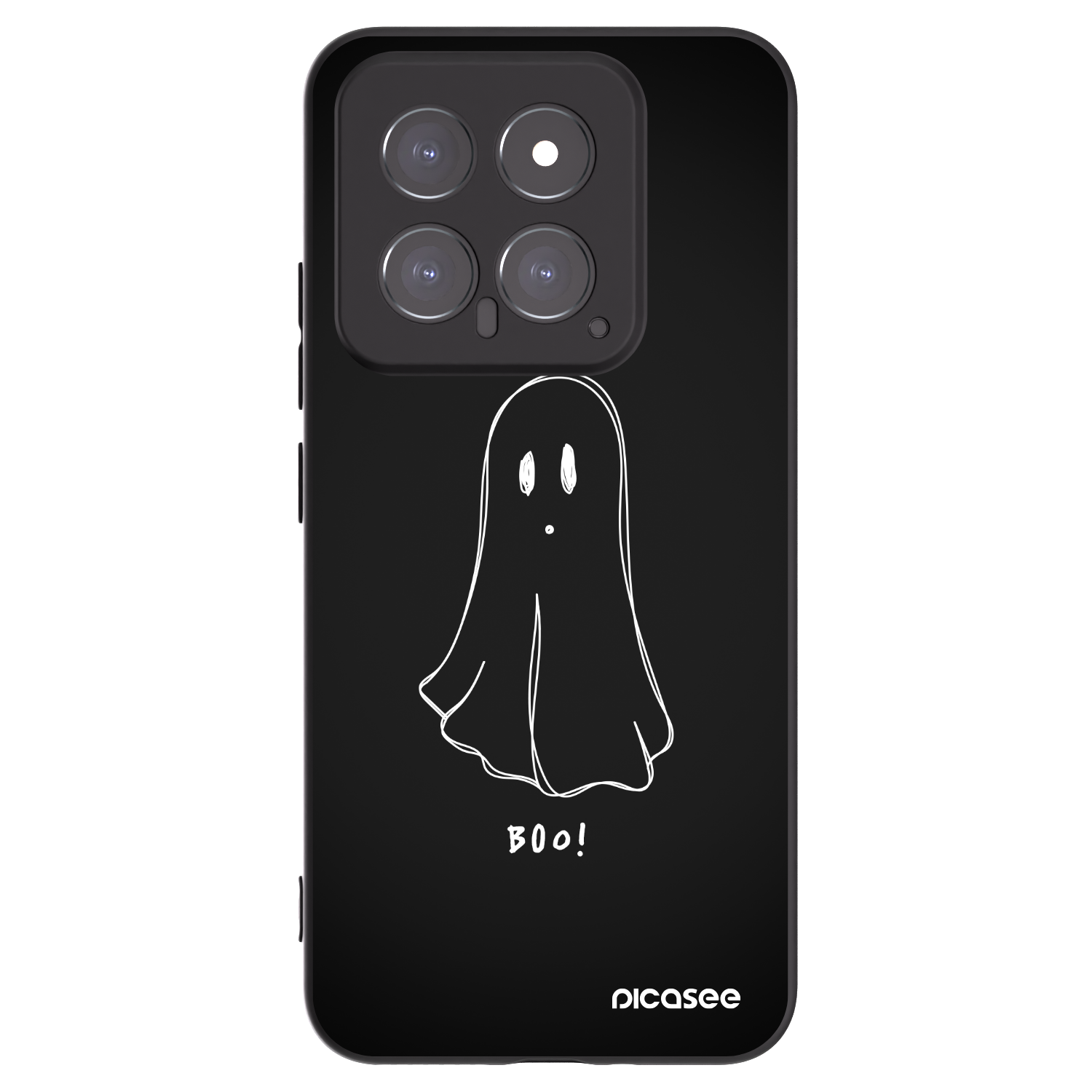 Picasee silikonowe czarne etui na Xiaomi 14 - Ghost 2