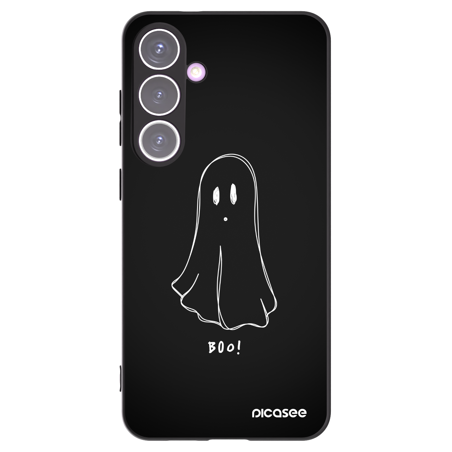 Picasee silikonowe czarne etui na Samsung Galaxy S24+ S926B 5G - Ghost 2