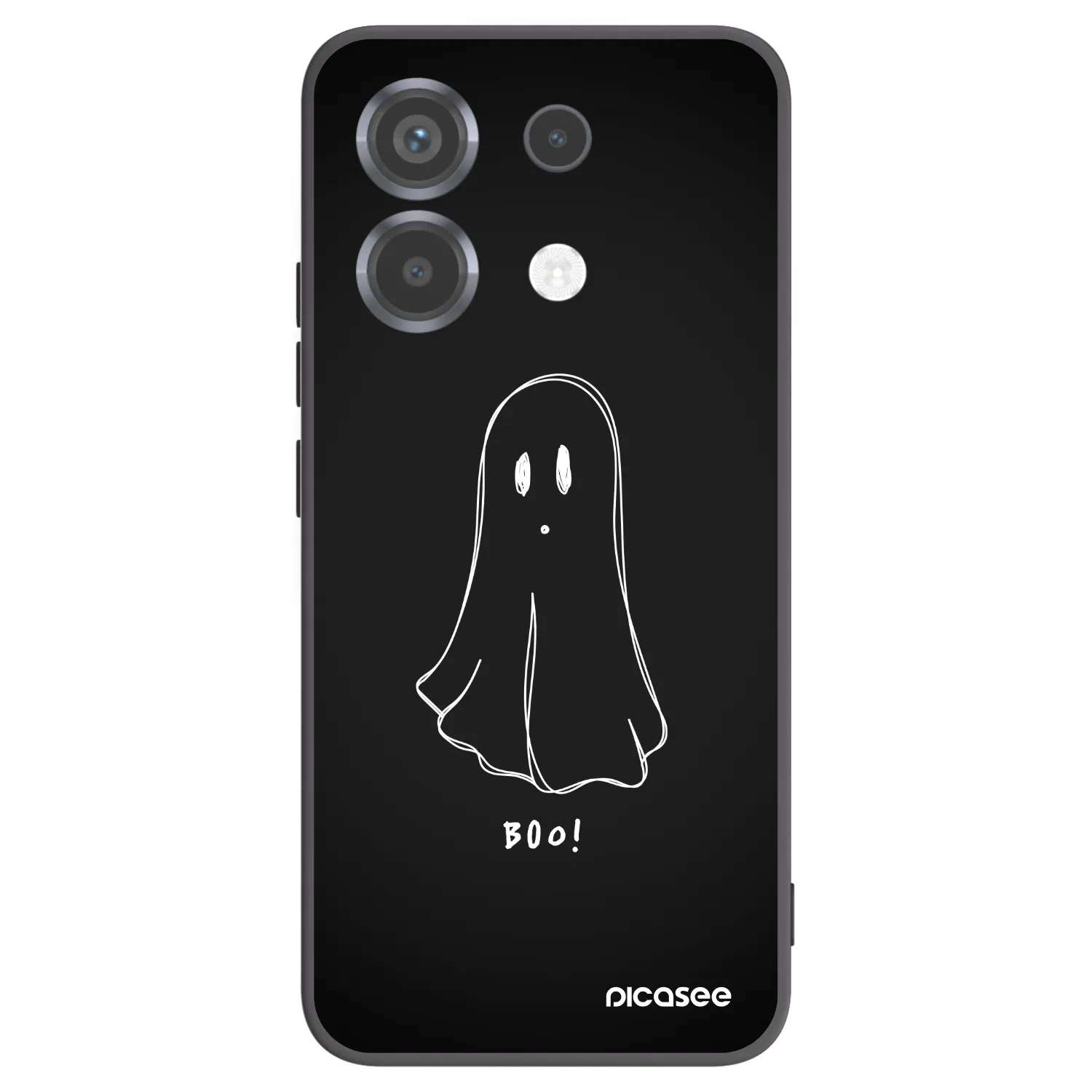Picasee silikonowe czarne etui na Xiaomi Poco X6 - Ghost 2