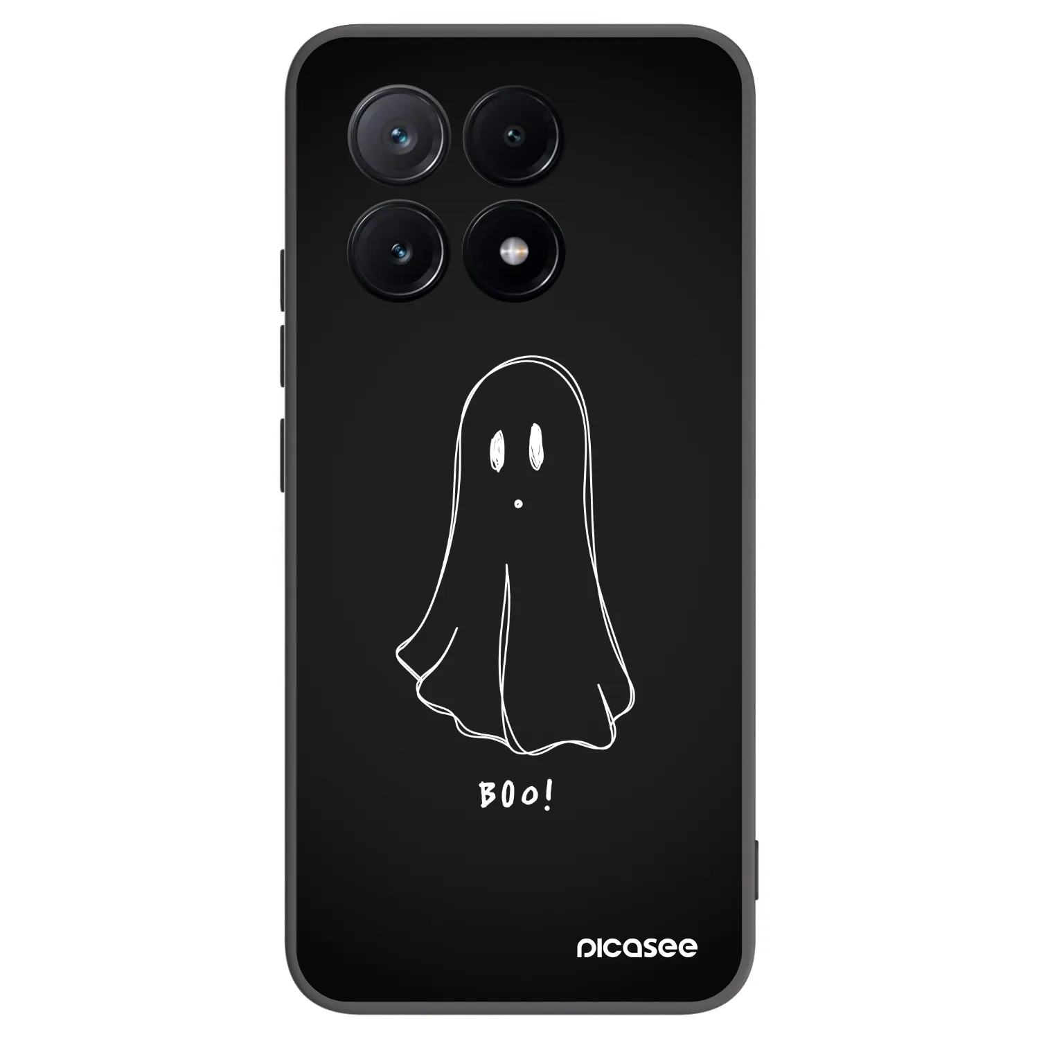 Picasee silikonowe czarne etui na Xiaomi Poco X6 Pro - Ghost 2