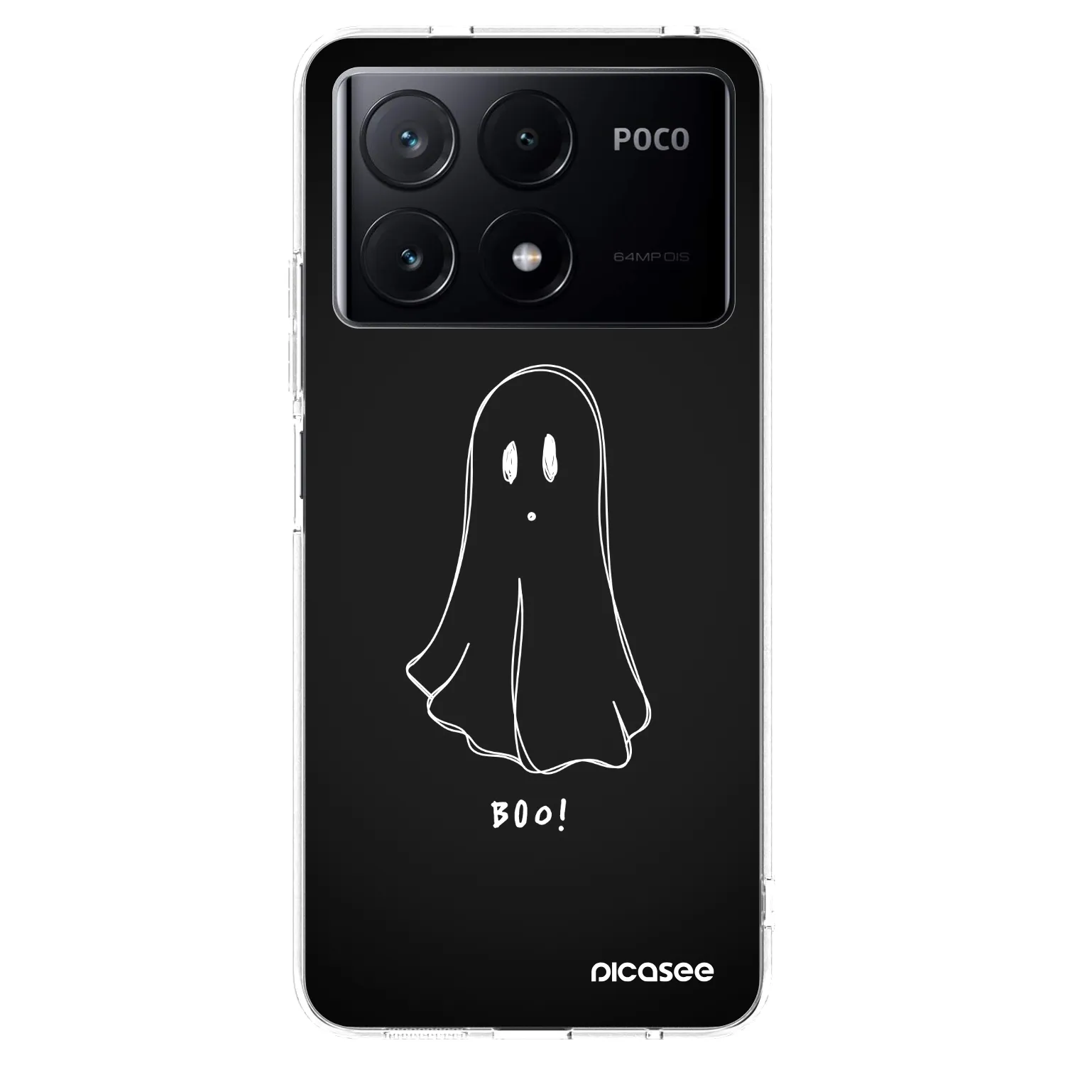 Picasee silikonowe przeźroczyste etui na Xiaomi Poco X6 Pro - Ghost 2