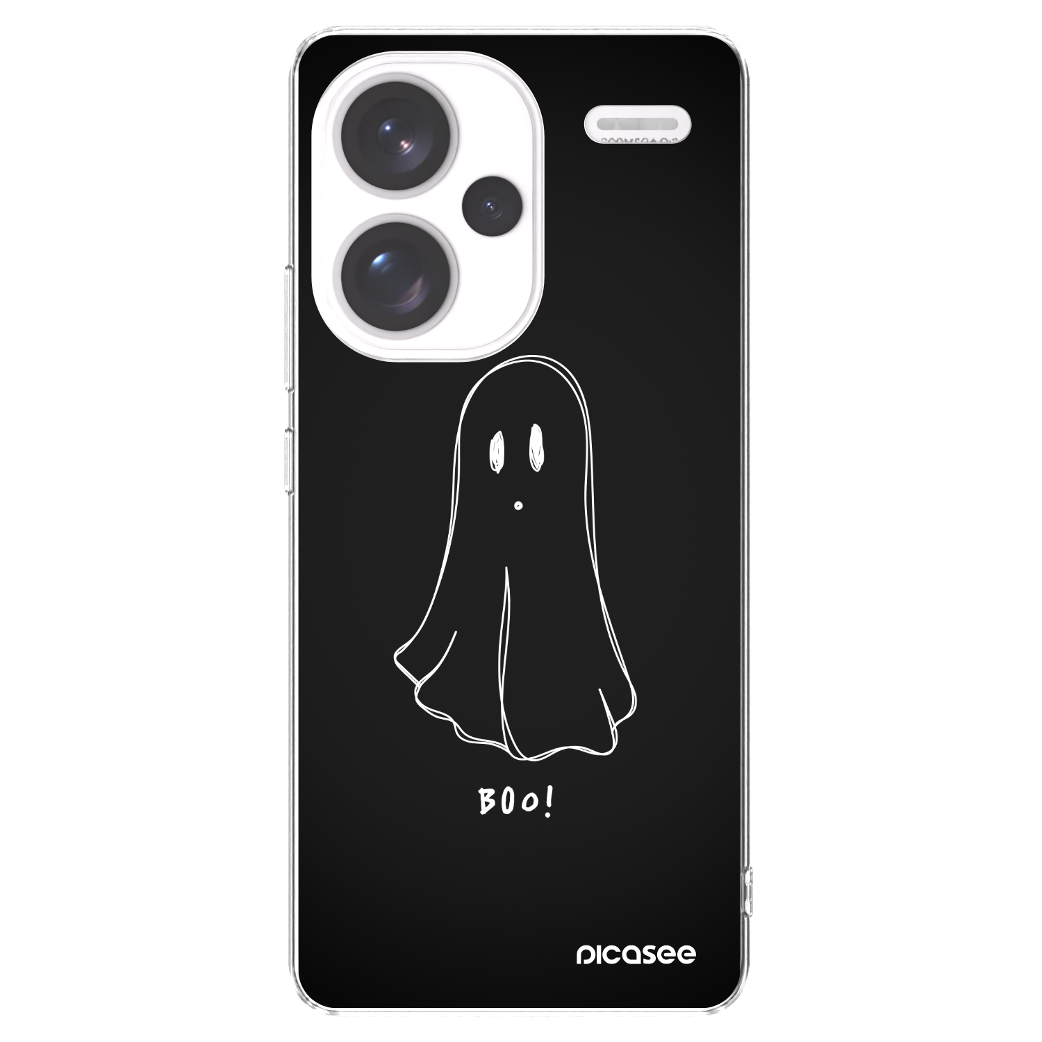 Picasee silikonowe przeźroczyste etui na Xiaomi Redmi Note 13 Pro+ 5G - Ghost 2