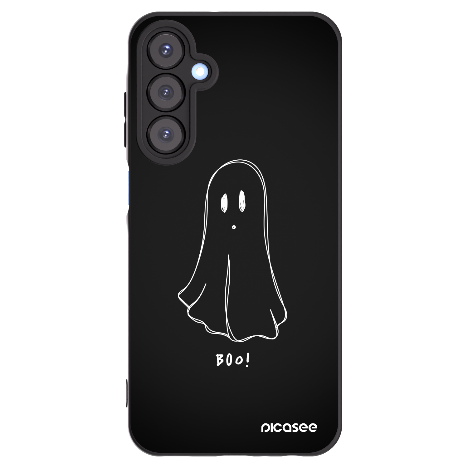 Picasee silikonowe czarne etui na Samsung Galaxy A25 A256B 5G - Ghost 2