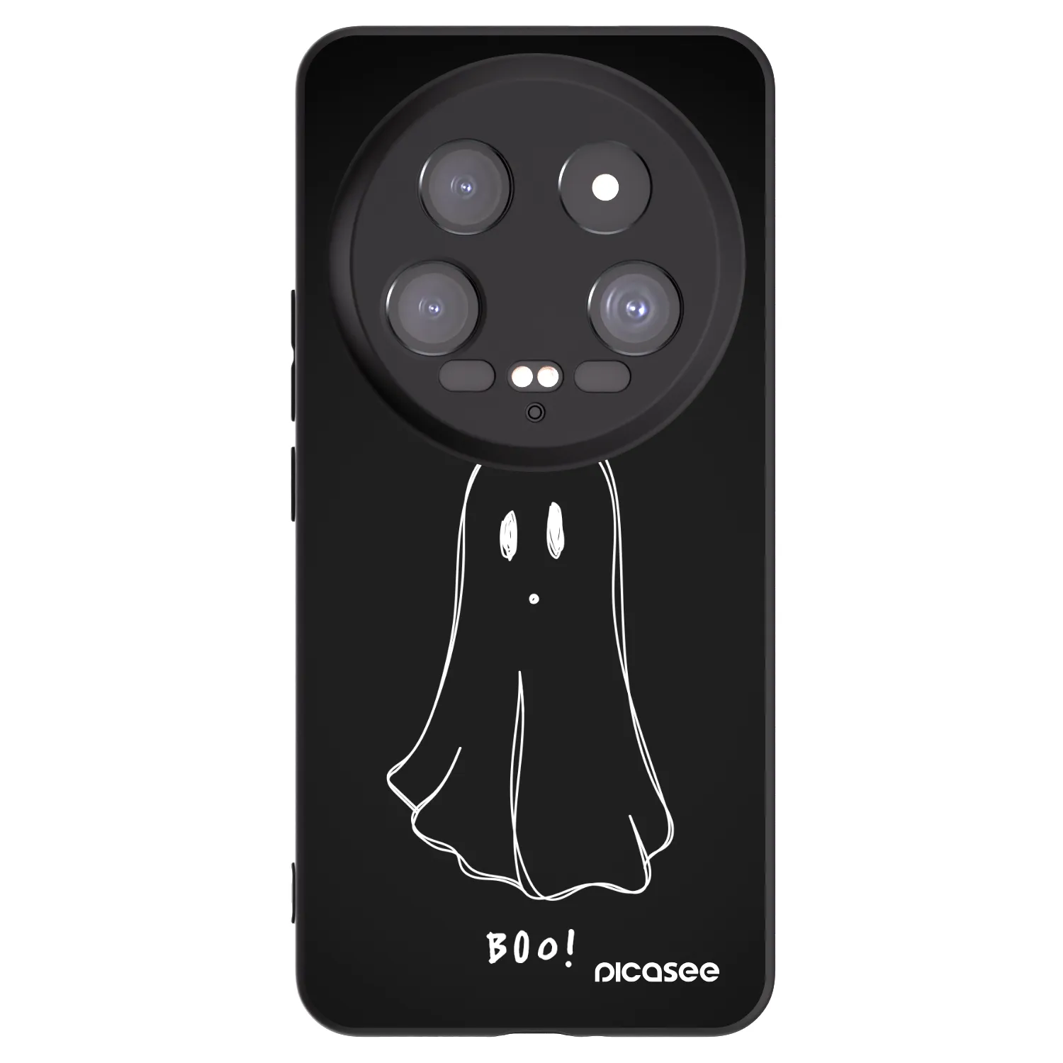Picasee silikonowe czarne etui na Xiaomi 14 Ultra - Ghost 2