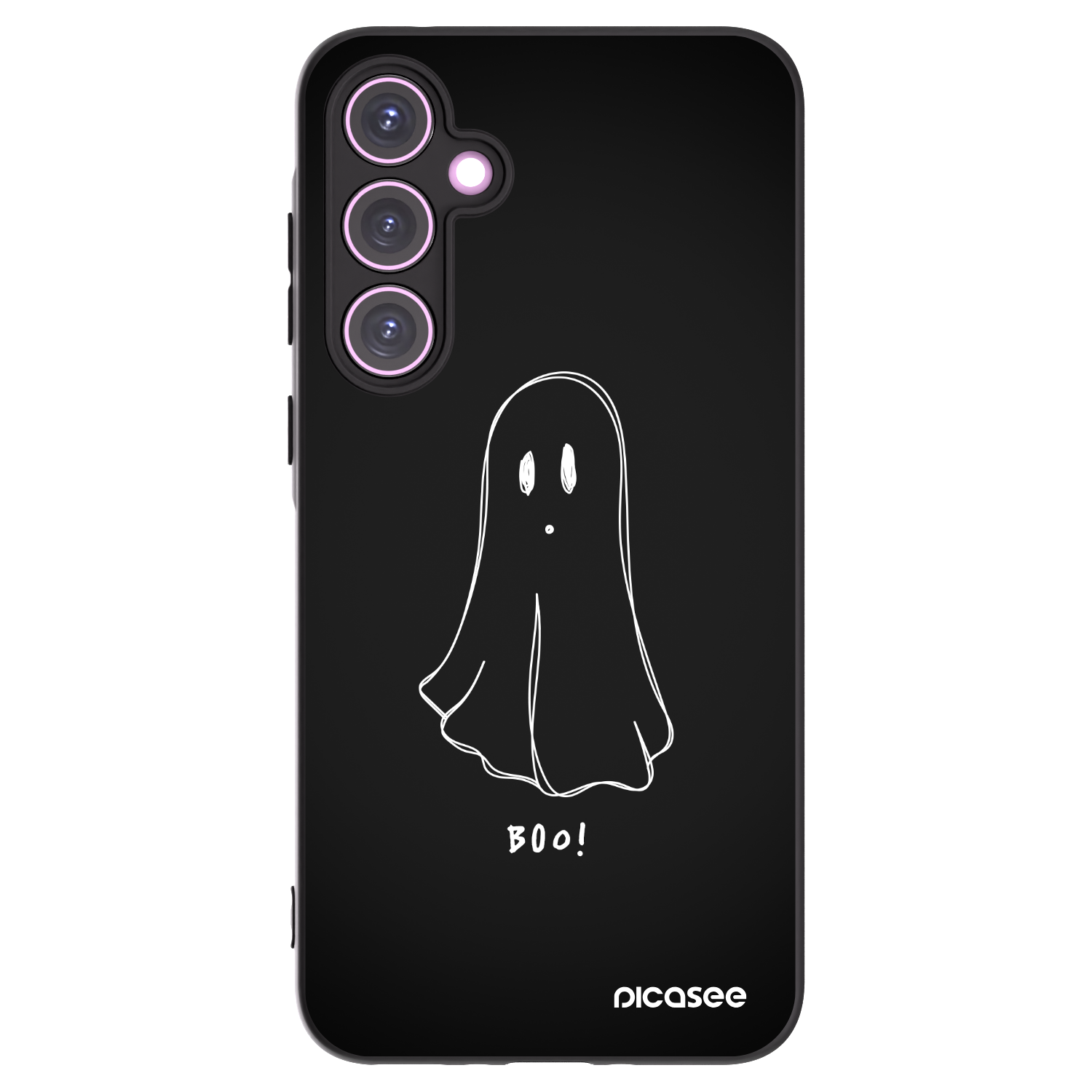 Picasee silikonowe czarne etui na Samsung Galaxy A35 5G A356B - Ghost 2