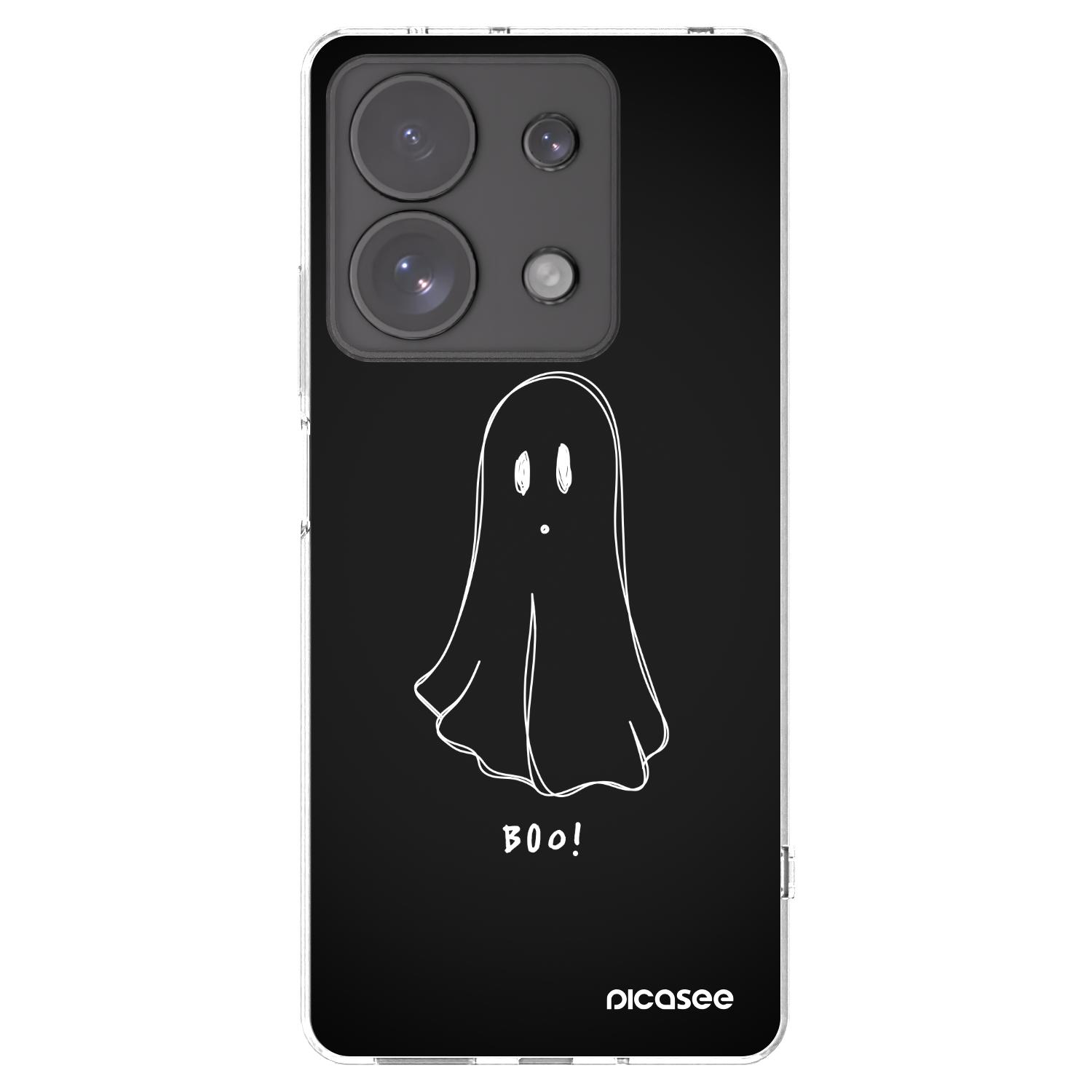 Picasee silikonowe przeźroczyste etui na Xiaomi Redmi Note 13 Pro 4G - Ghost 2