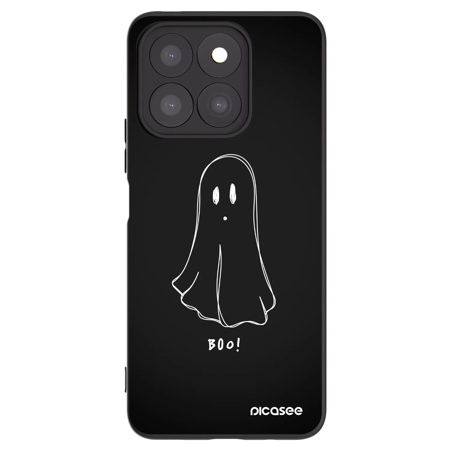 Picasee silikonowe czarne etui na Honor X8b - Ghost 2