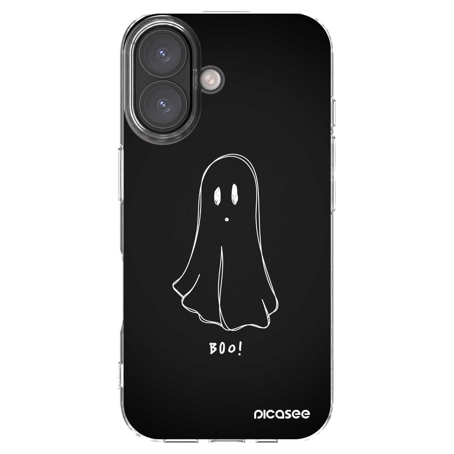 Picasee silikonowe przeźroczyste etui na Apple iPhone 16 - Ghost 2