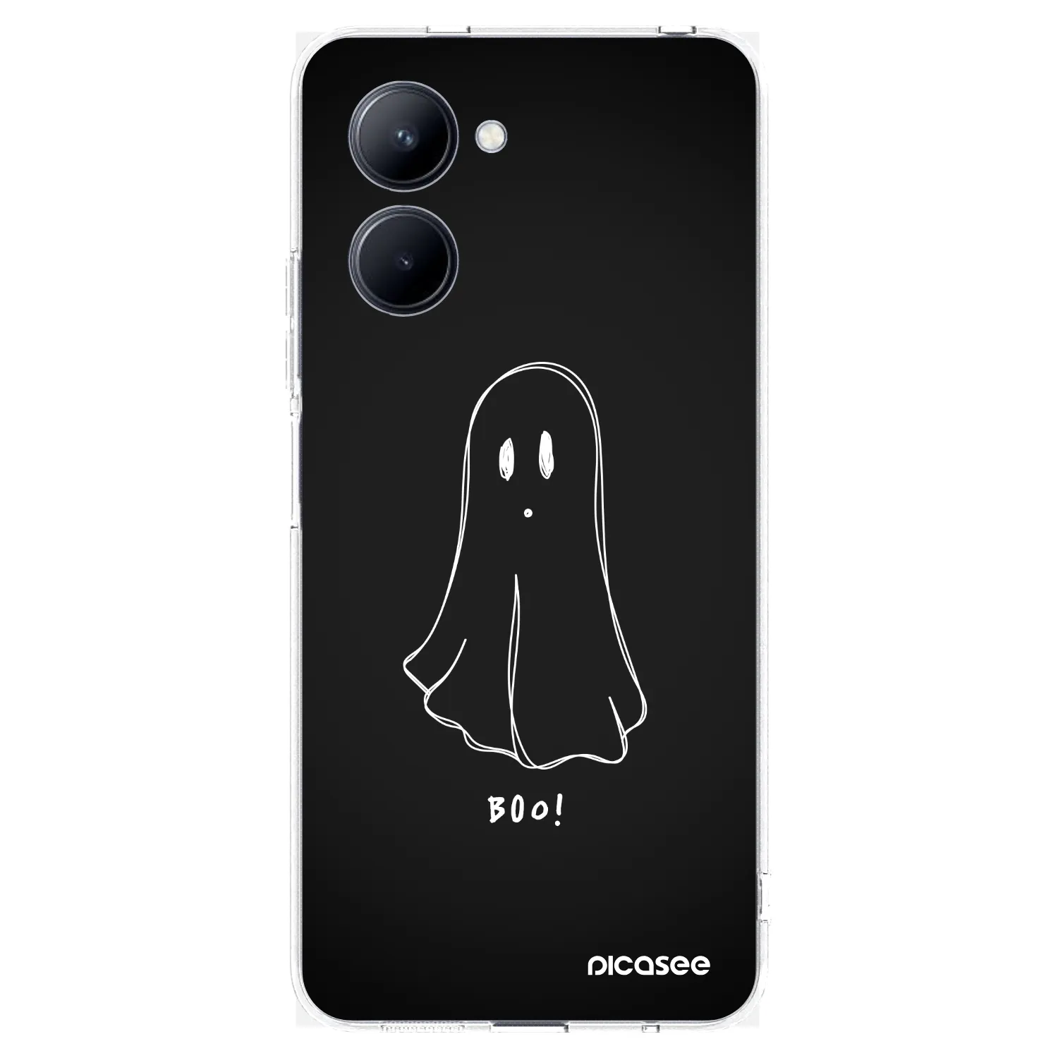 Picasee silikonowe przeźroczyste etui na Realme C33 (2023) - Ghost 2
