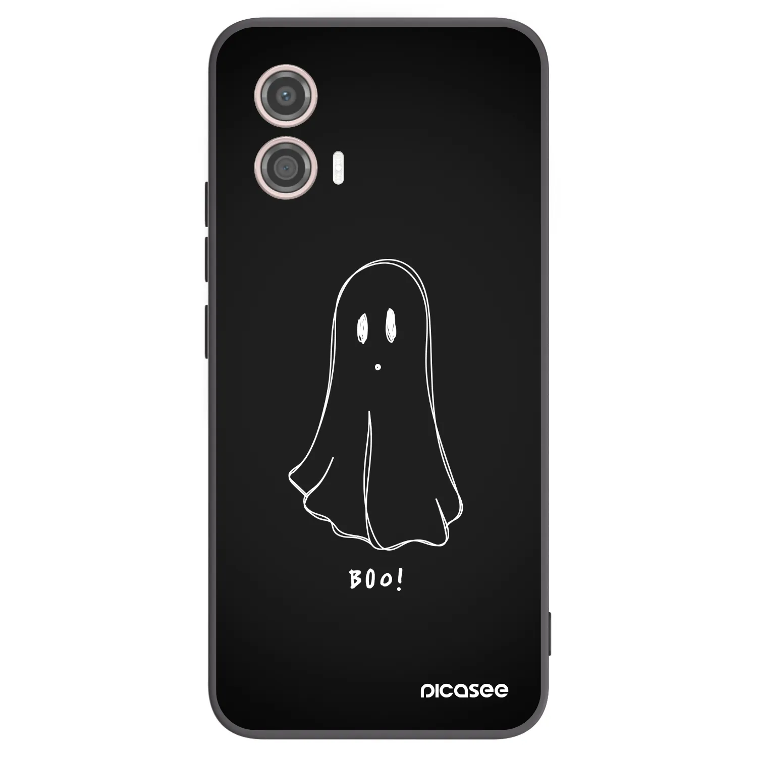 Picasee silikonowe czarne etui na Motorola Moto G53 5G - Ghost 2