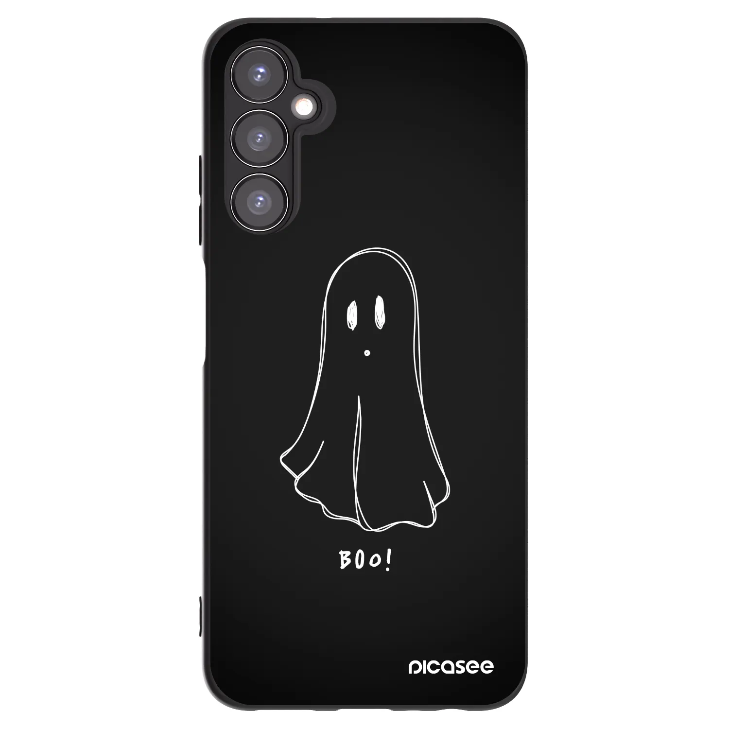 Picasee silikonowe czarne etui na Samsung Galaxy A05s A057G - Ghost 2