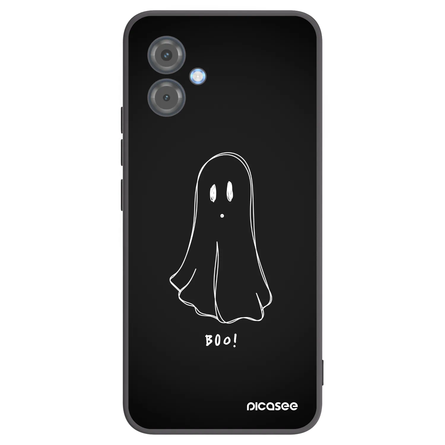 Picasee silikonowe czarne etui na Motorola Moto G14 - Ghost 2