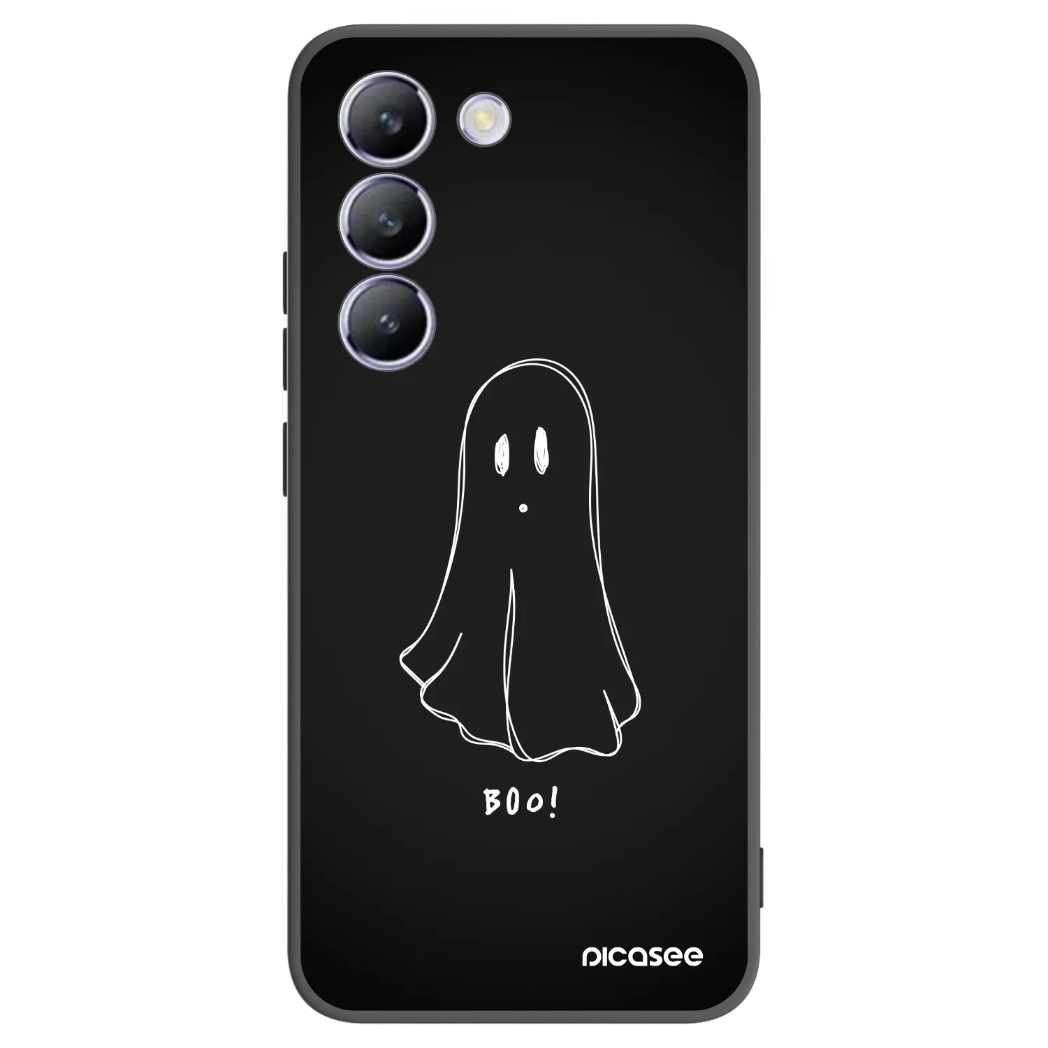 Picasee silikonowe czarne etui na Vivo V40 SE 5G - Ghost 2