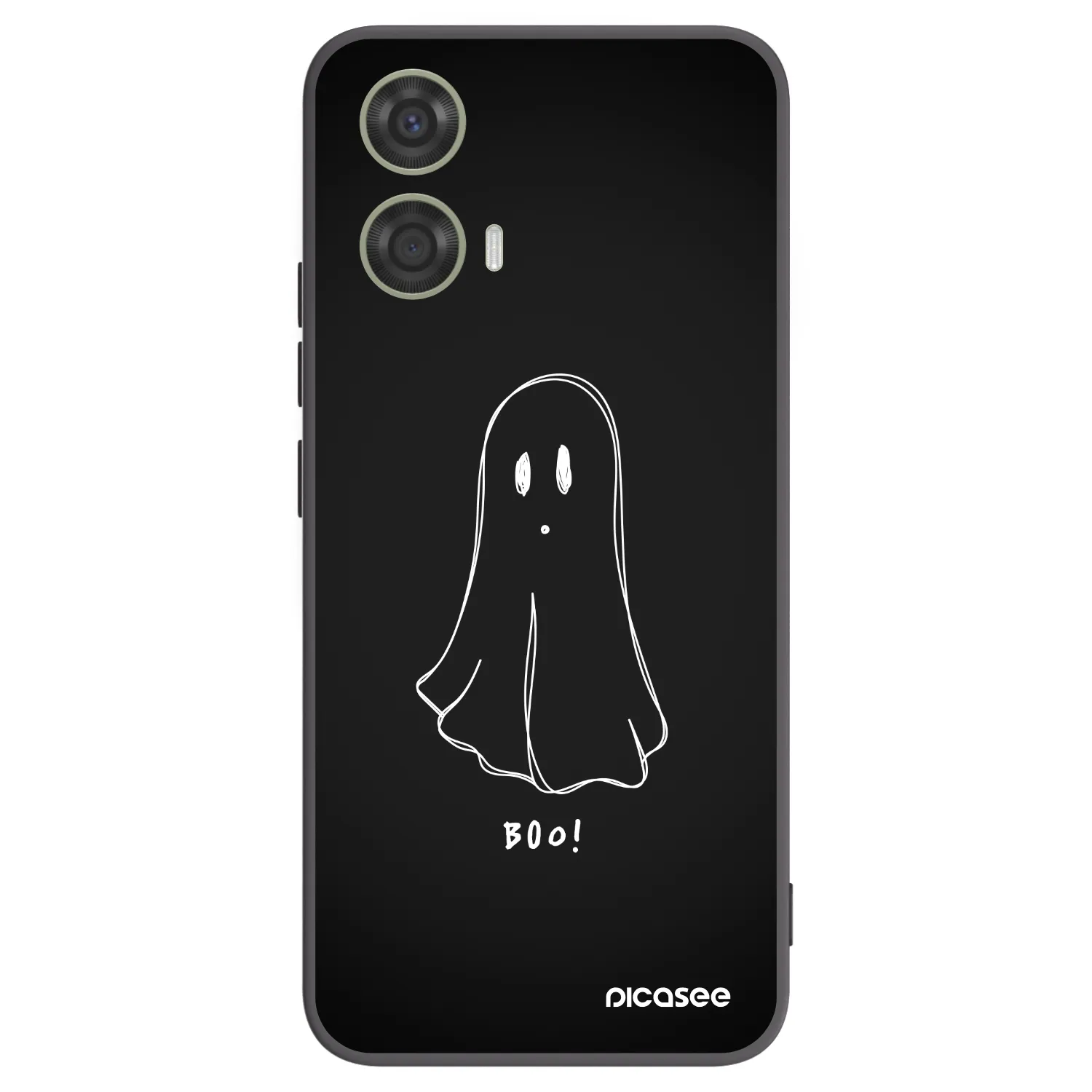 Picasee silikonowe czarne etui na Motorola Moto G24 - Ghost 2