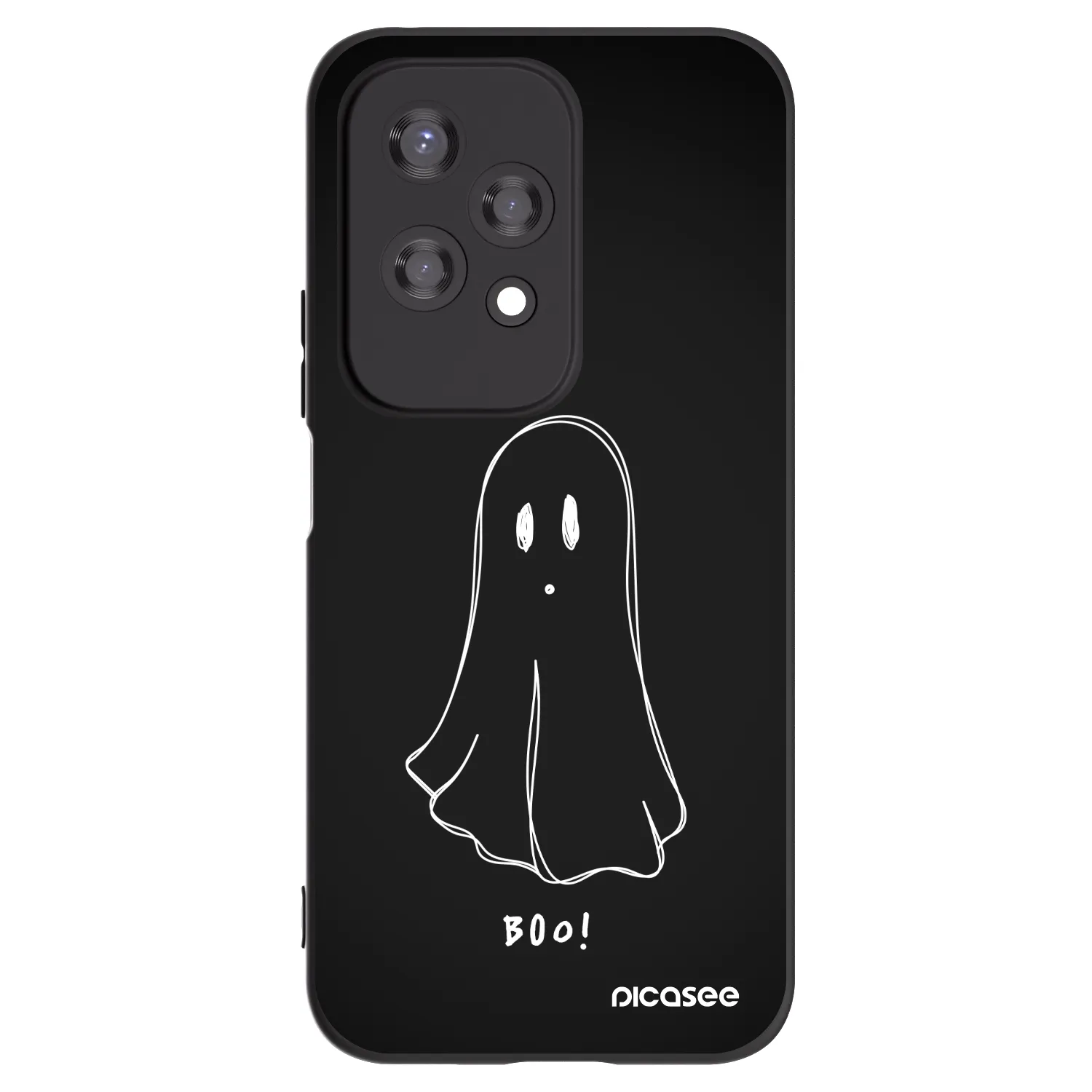 Picasee silikonowe czarne etui na Honor 200 Lite - Ghost 2