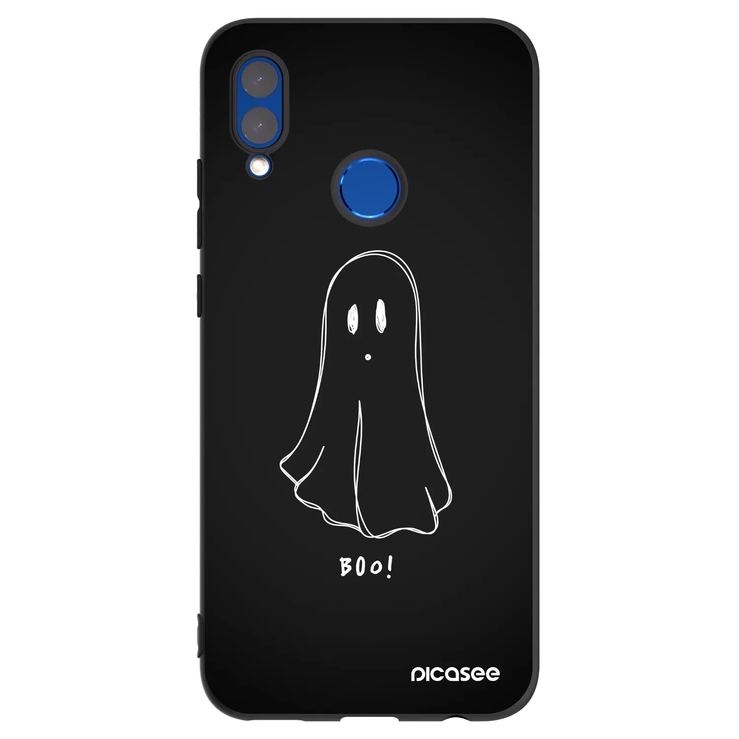 Picasee silikonowe czarne etui na Huawei P Smart 2019 - Ghost 2