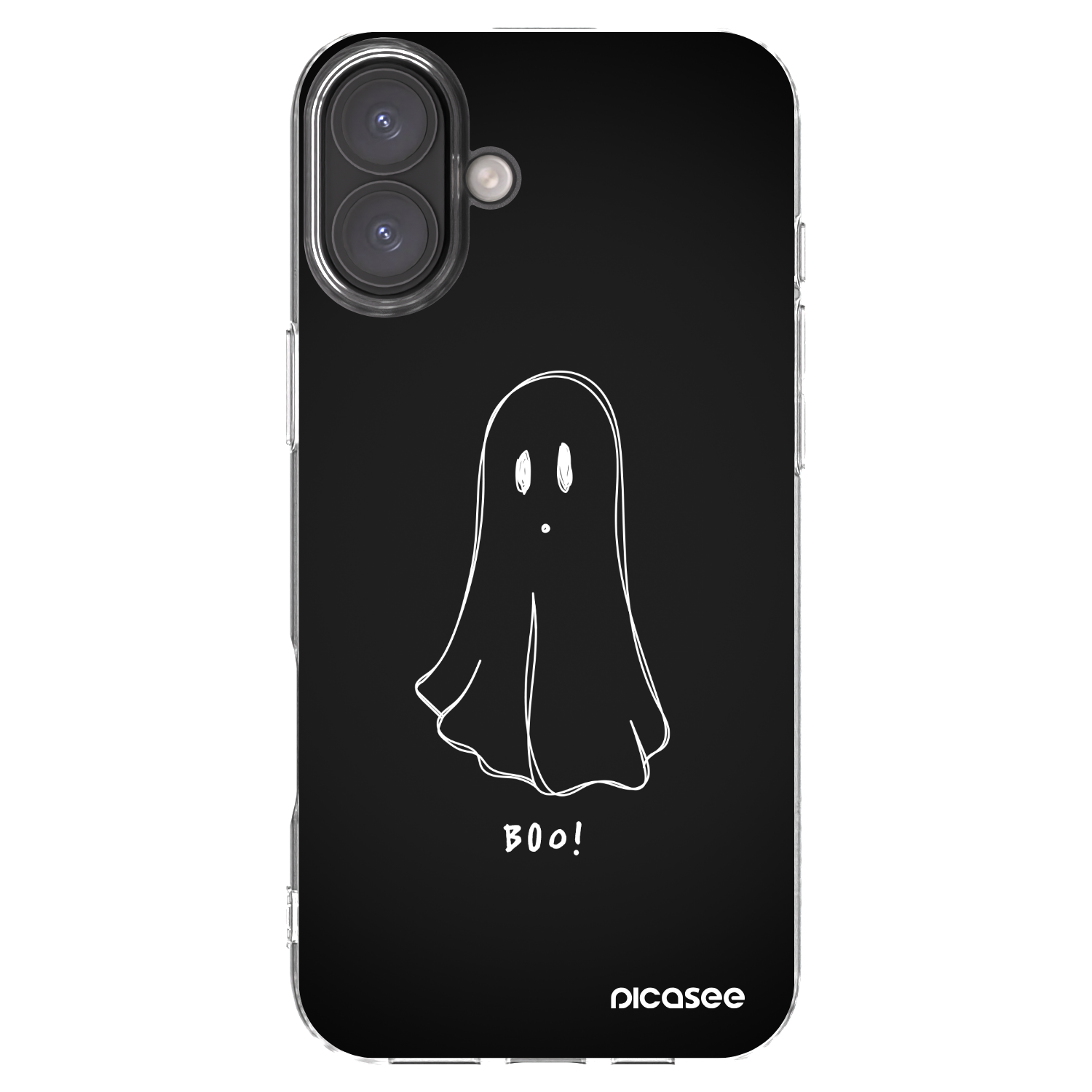 Picasee silikonowe przeźroczyste etui na Apple iPhone 16 Plus - Ghost 2