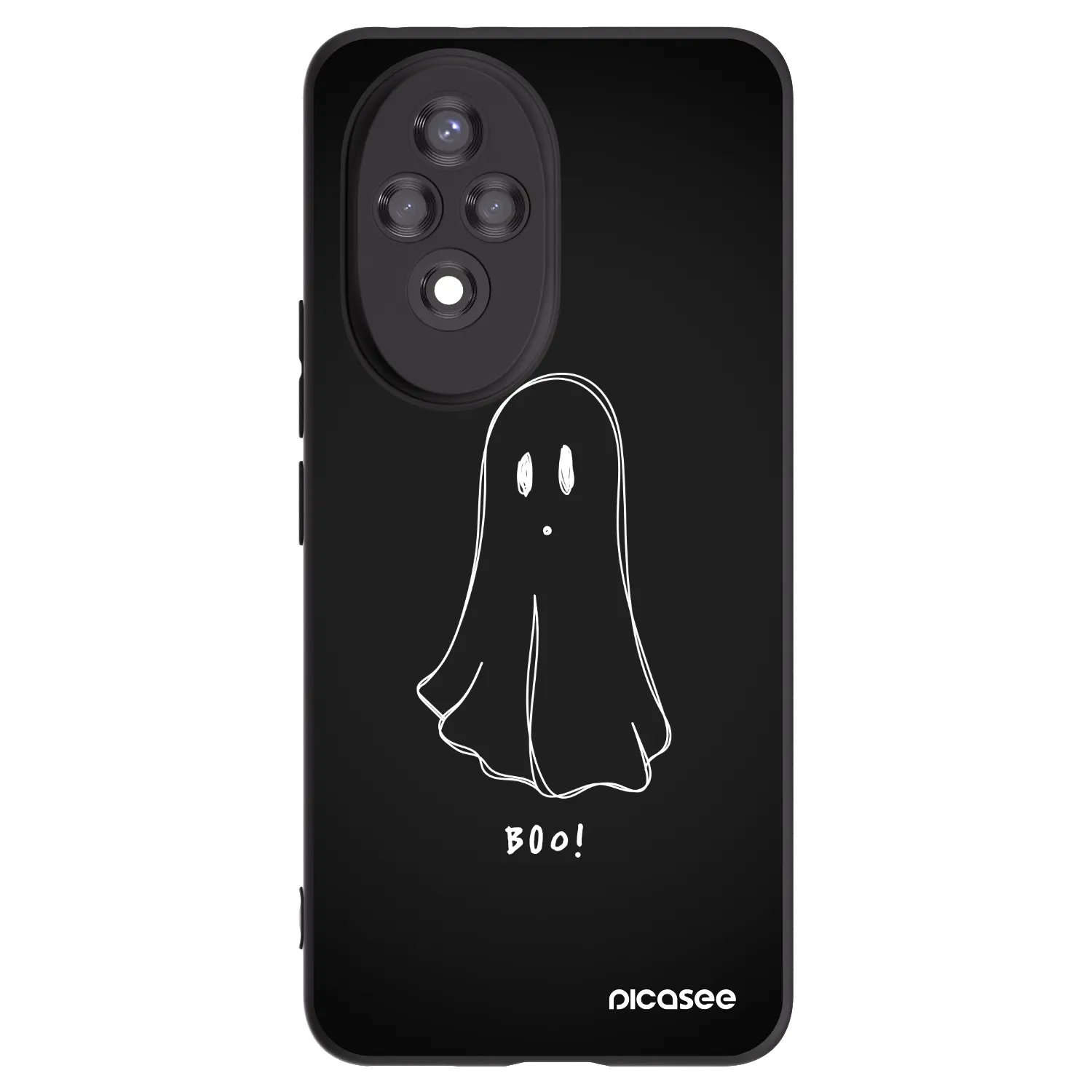 Picasee silikonowe czarne etui na Honor 200 Pro 5G - Ghost 2