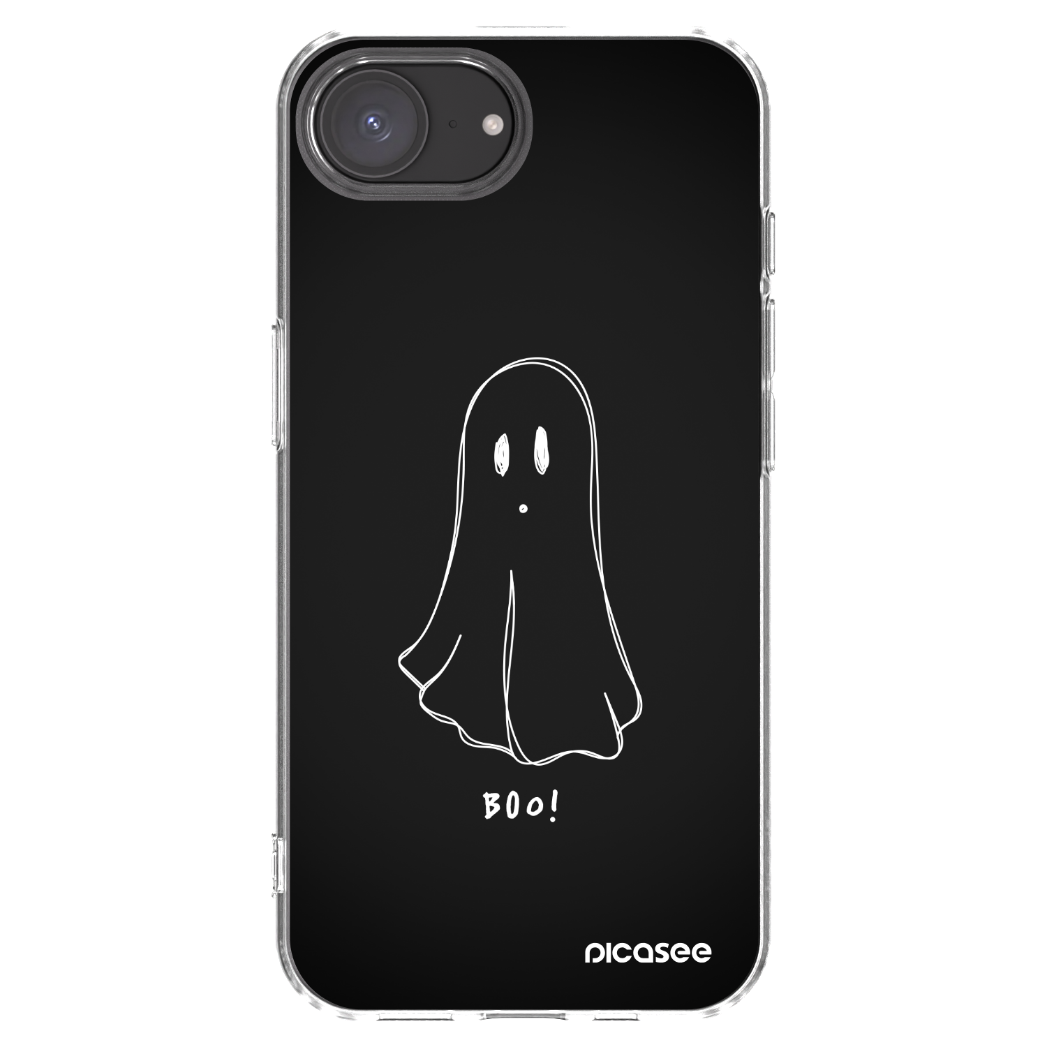 Picasee silikonowe przeźroczyste etui na Apple iPhone 16e - Ghost 2