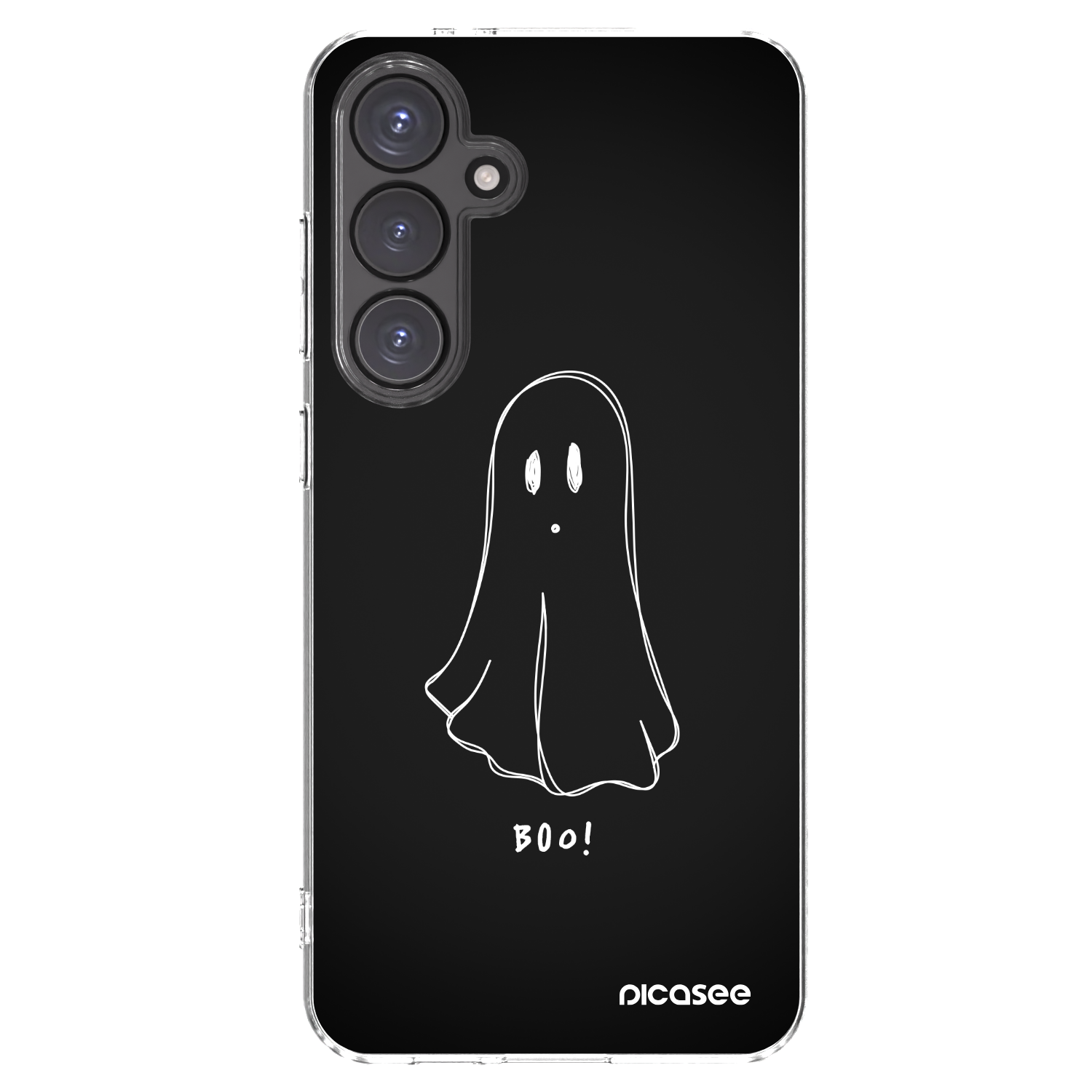 Picasee silikonowe przeźroczyste etui na Samsung Galaxy S24 FE S721B - Ghost 2