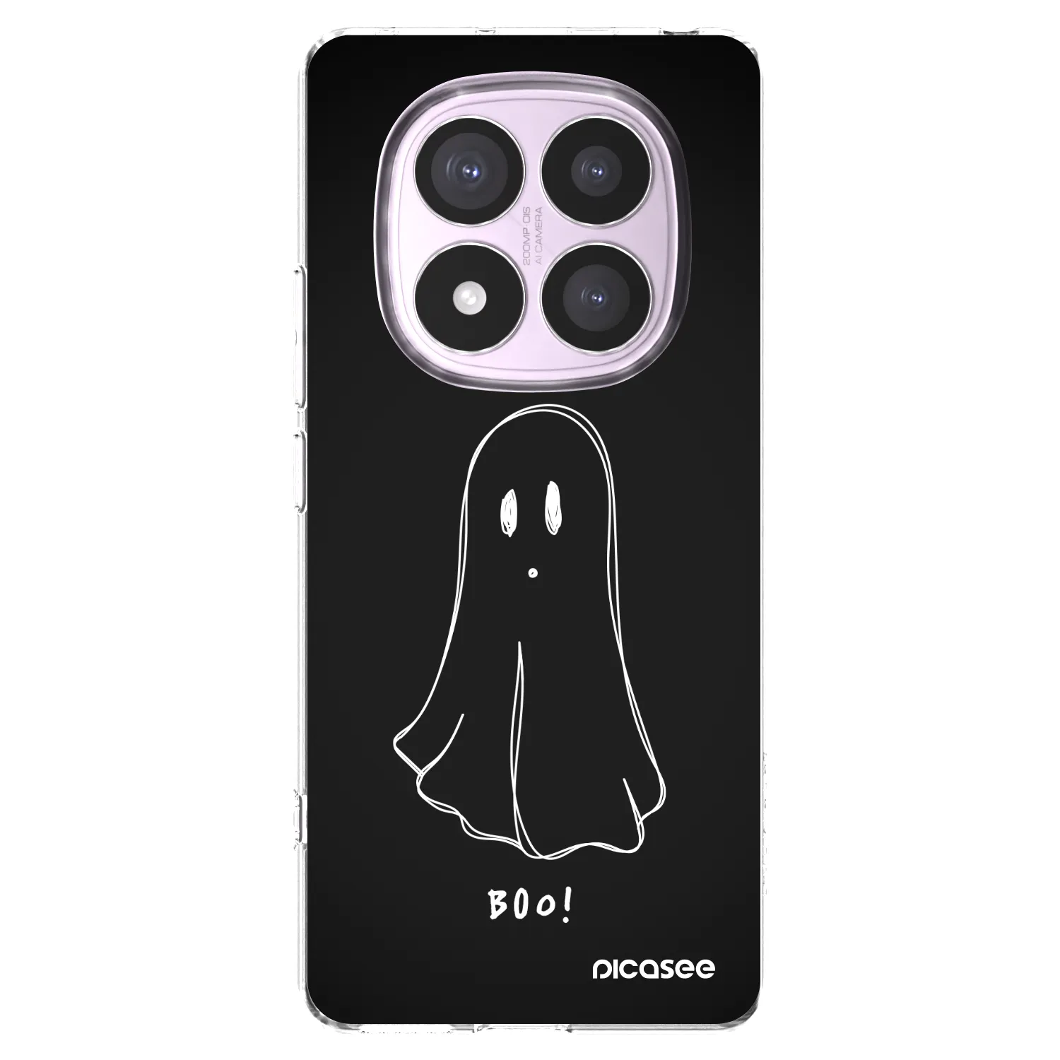 Picasee silikonowe przeźroczyste etui na Xiaomi Redmi Note 14 Pro 5G - Ghost 2