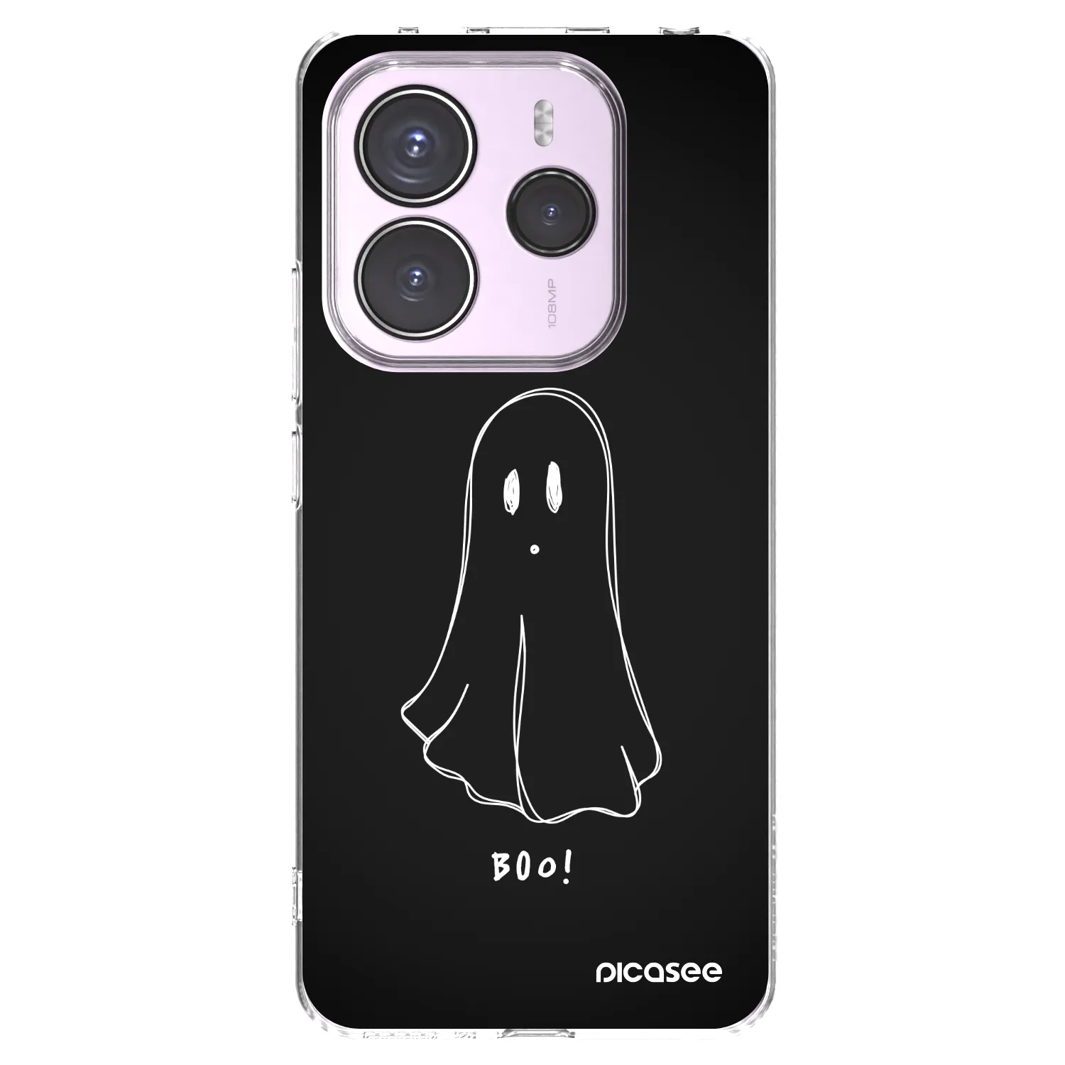 Picasee silikonowe przeźroczyste etui na Xiaomi Redmi Note 14 5G - Ghost 2