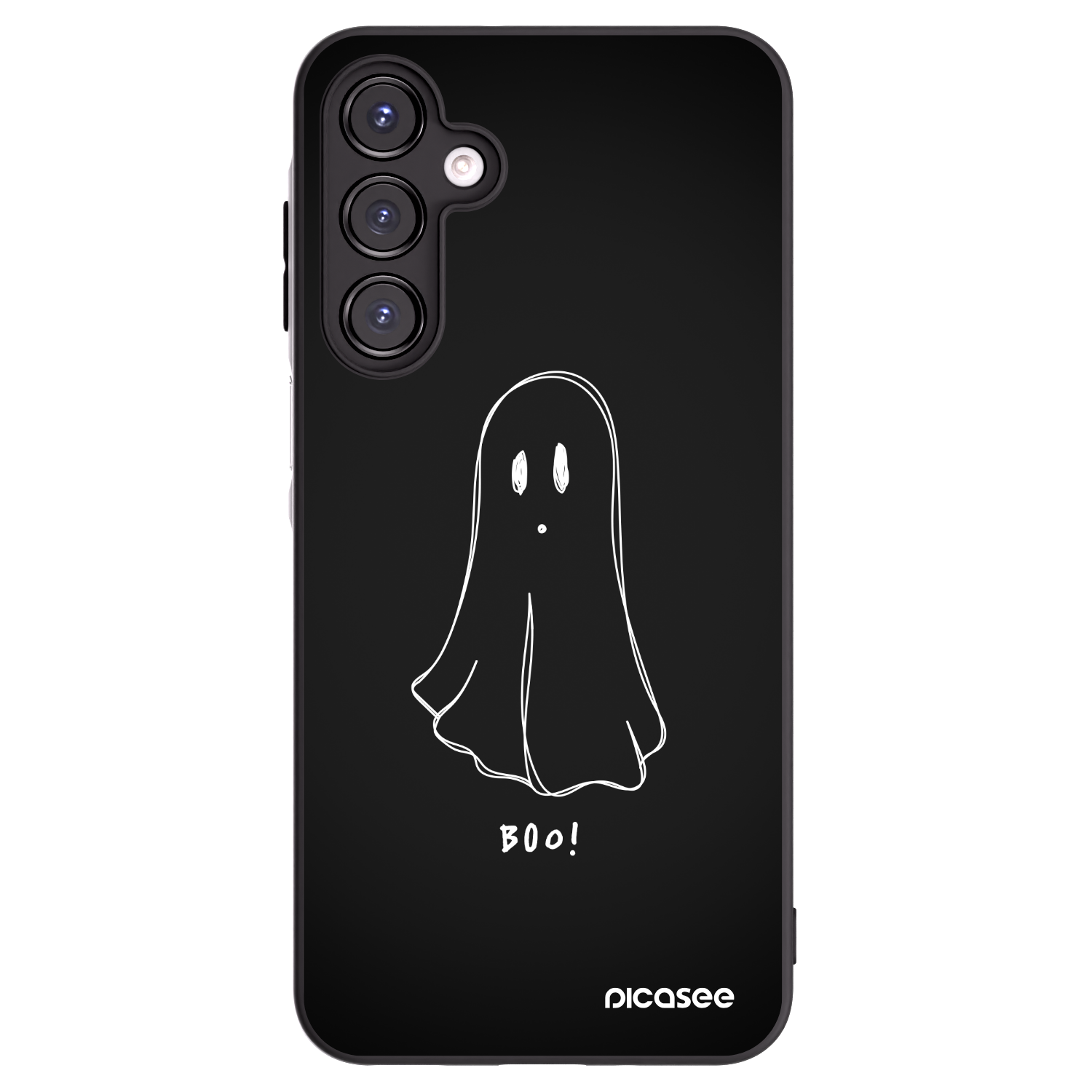 Picasee silikonowe czarne etui na Samsung Galaxy A16 5G - Ghost 2