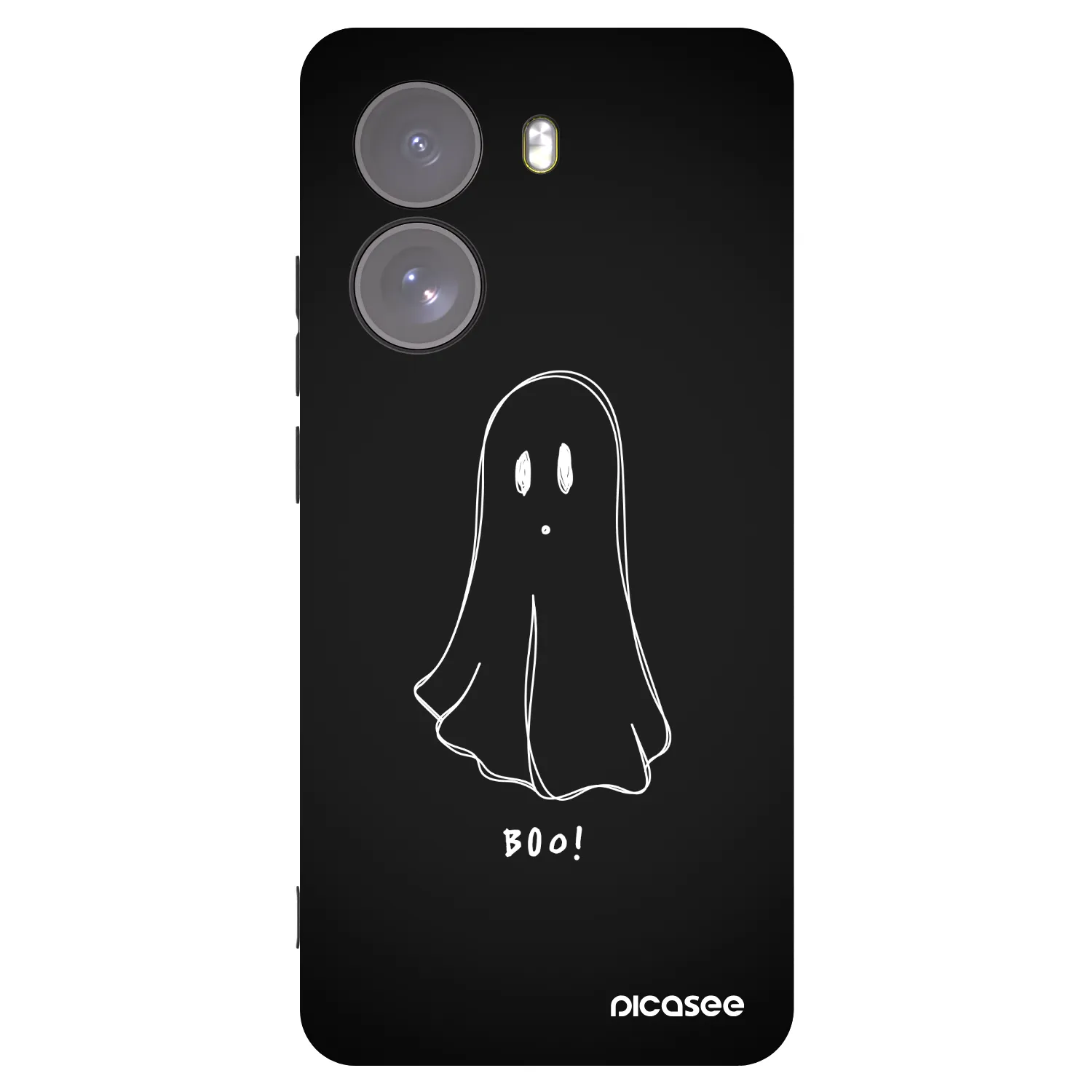 Picasee silikonowe czarne etui na Xiaomi Poco X7 - Ghost 2