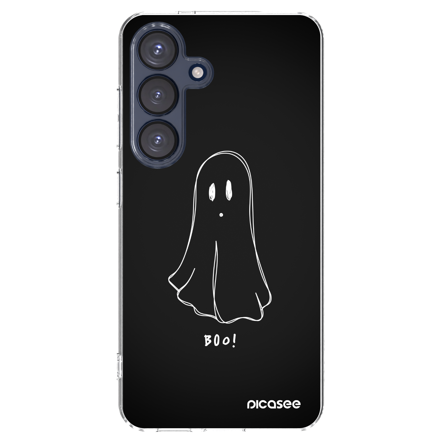 Picasee silikonowe przeźroczyste etui na Samsung Galaxy S25 5G - Ghost 2