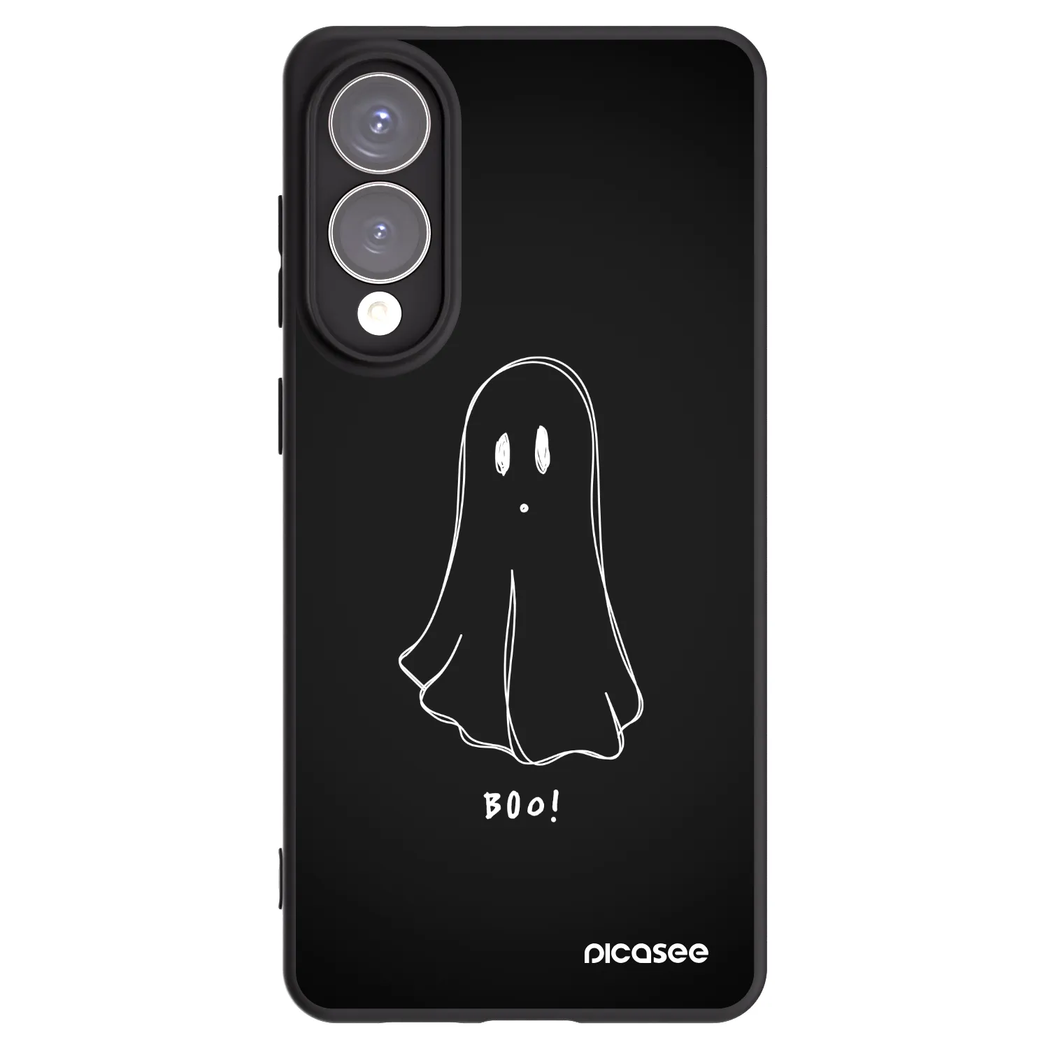 Picasee silikonowe czarne etui na Samsung Galaxy S25 Edge 5G - Ghost 2