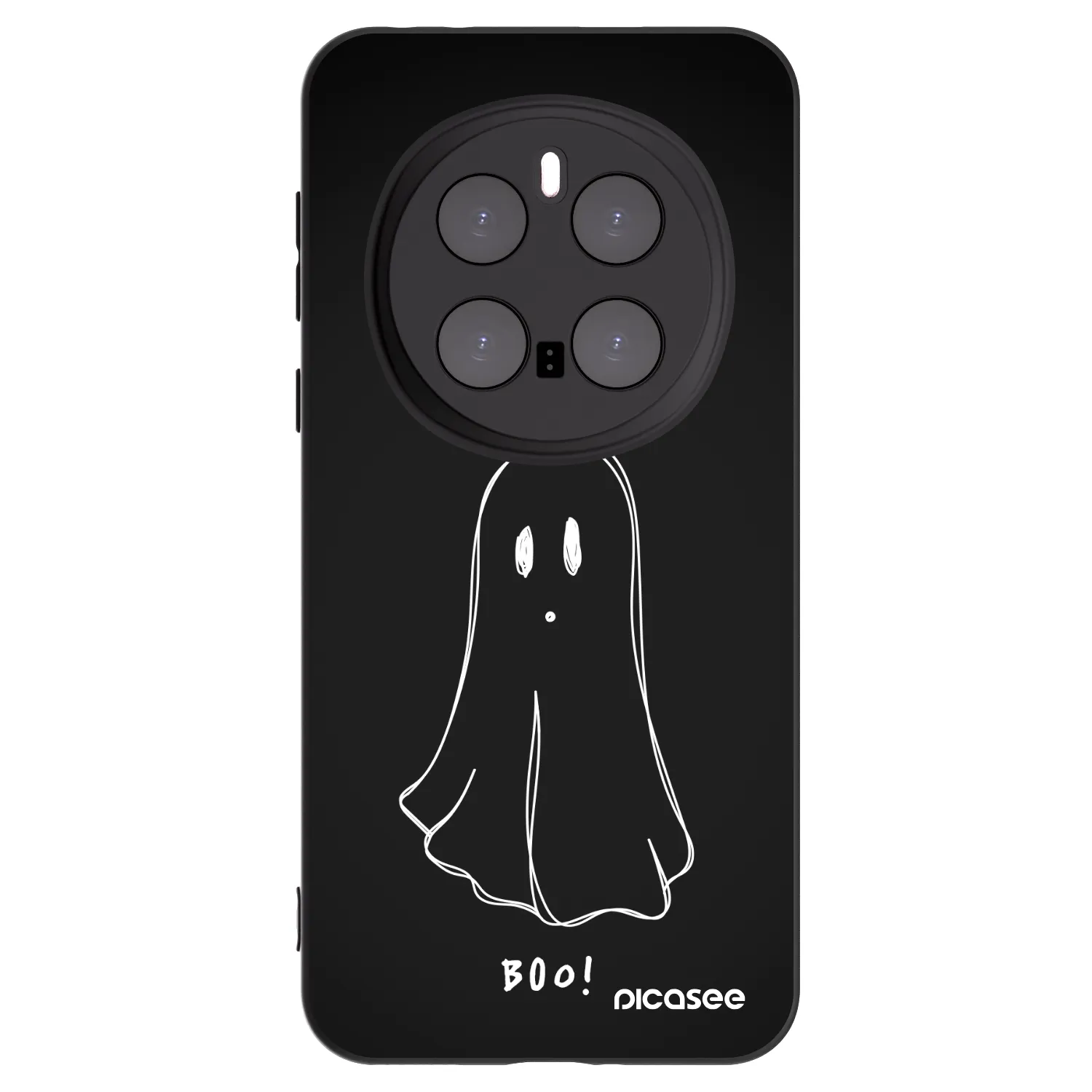 Picasee silikonowe czarne etui na Honor Magic7 Pro 5G - Ghost 2