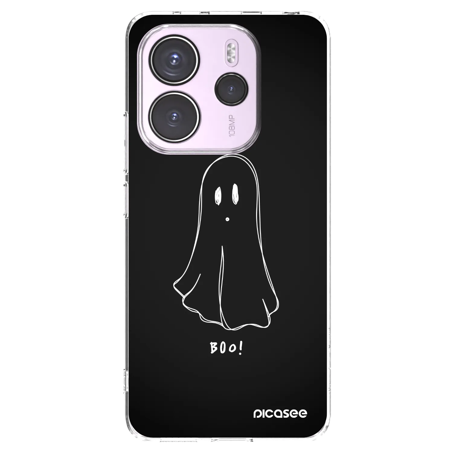 Picasee silikonowe przeźroczyste etui na Xiaomi Redmi Note 14 4G - Ghost 2