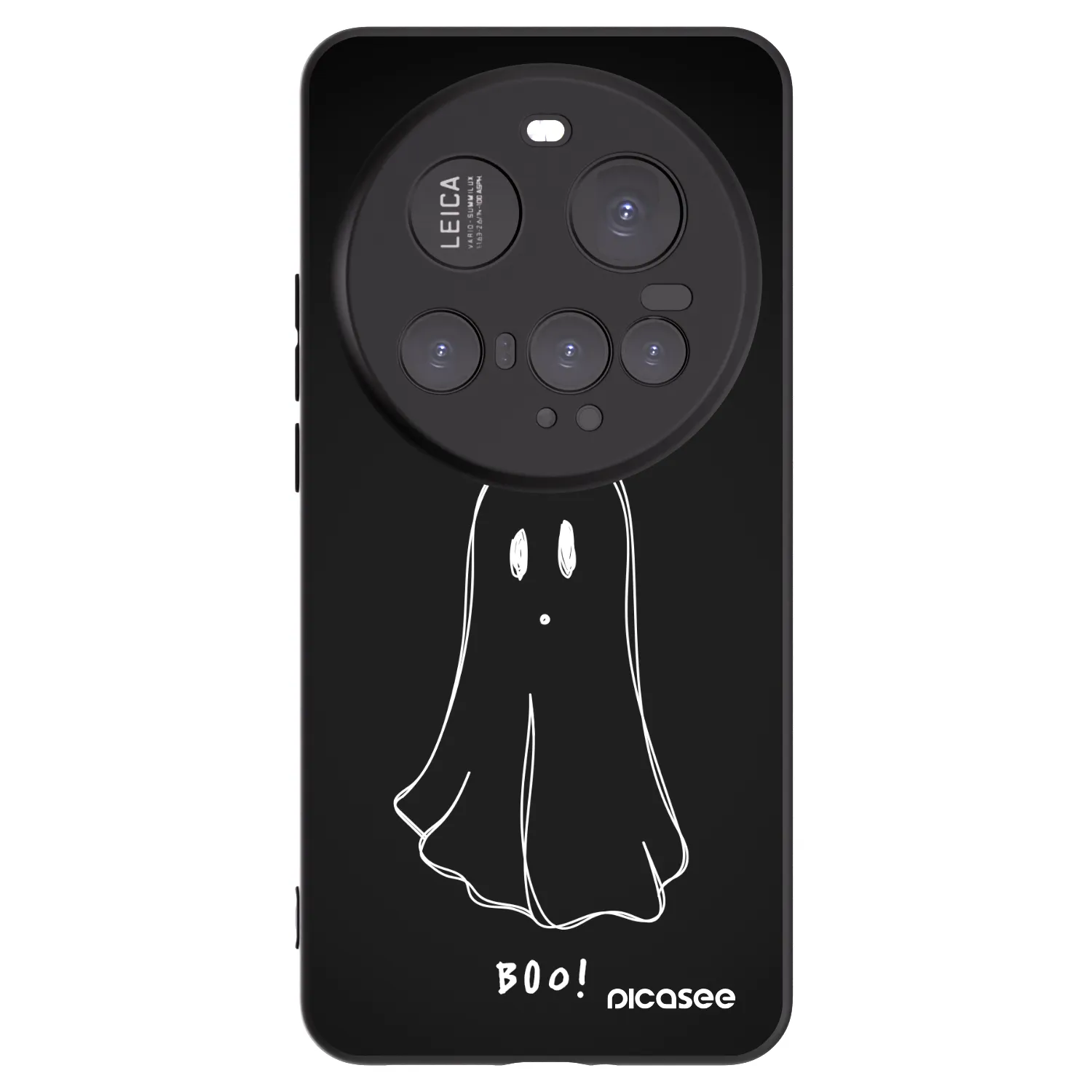 Picasee silikonowe czarne etui na Xiaomi 15 Ultra - Ghost 2