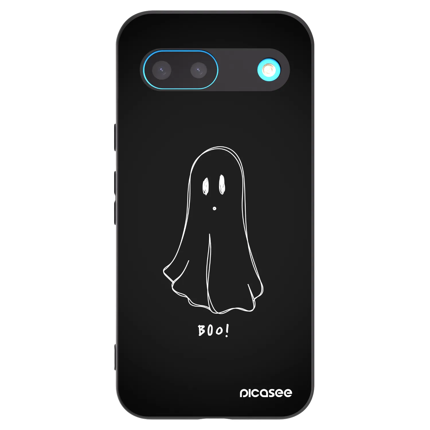 Picasee silikonowe czarne etui na Google Pixel 8 - Ghost 2