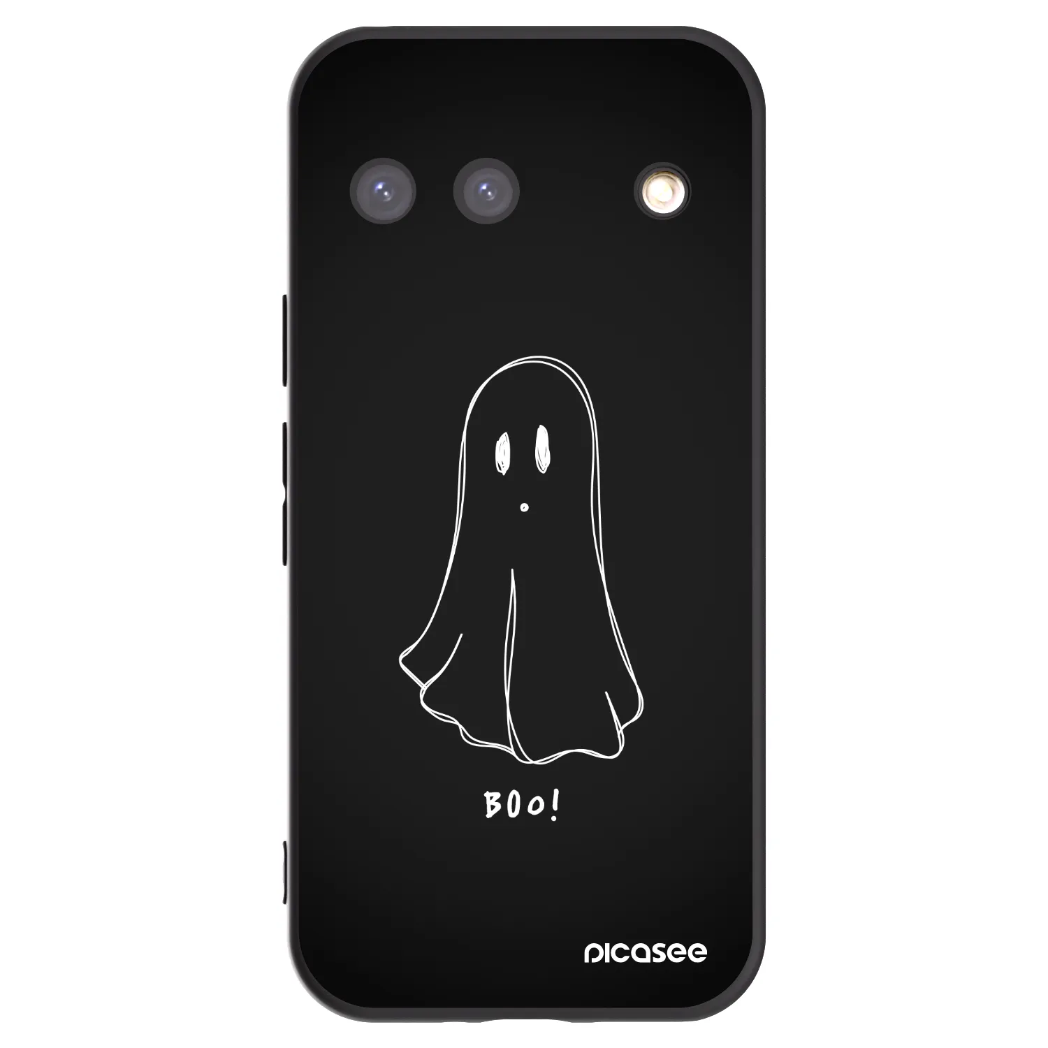 Picasee silikonowe czarne etui na Google Pixel 9 - Ghost 2