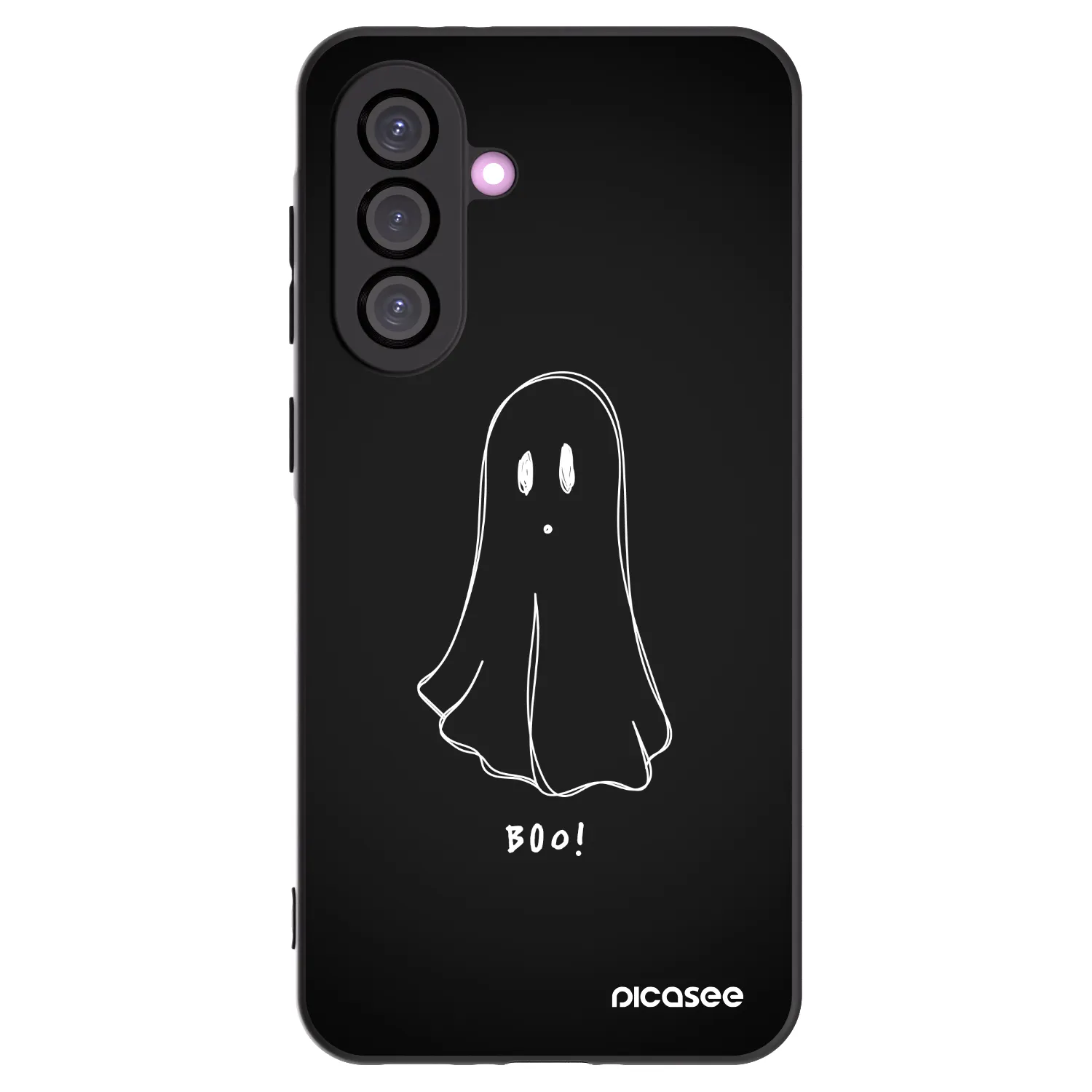 Picasee silikonowe czarne etui na Samsung Galaxy A56 5G A566B - Ghost 2