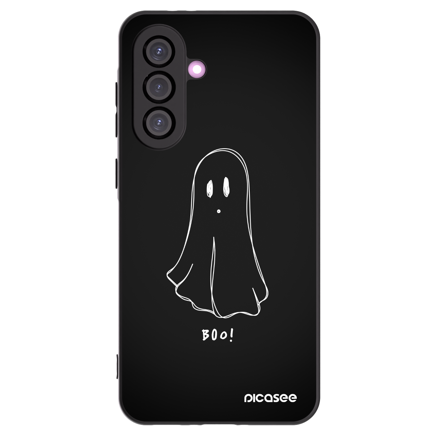 Picasee silikonowe czarne etui na Samsung Galaxy A36 5G - Ghost 2
