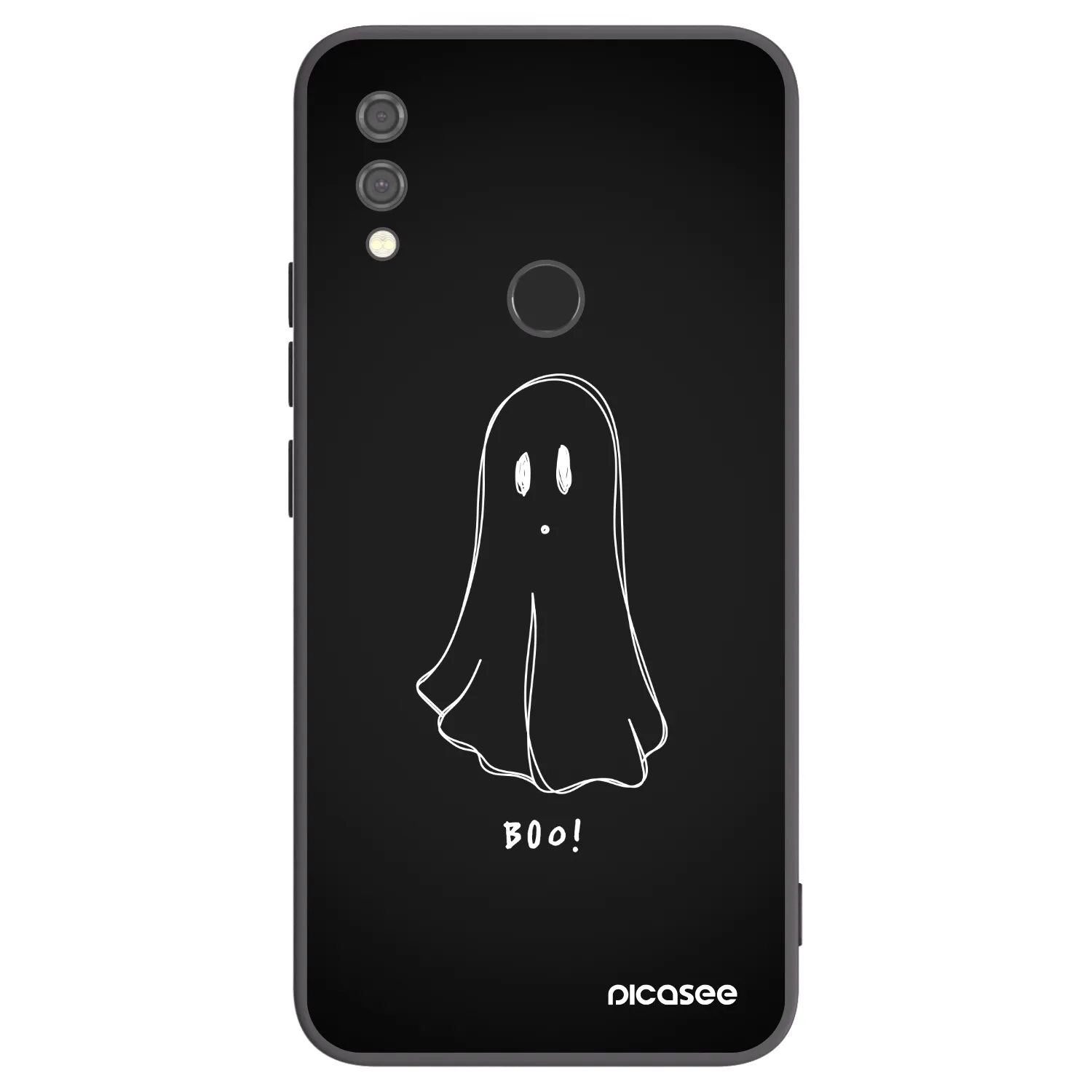 Picasee silikonowe czarne etui na Xiaomi Redmi Note 7 - Ghost 2
