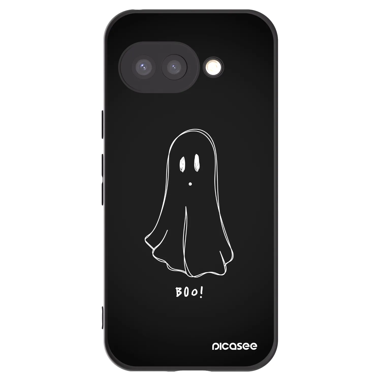 Picasee silikonowe czarne etui na Google Pixel 9a - Ghost 2