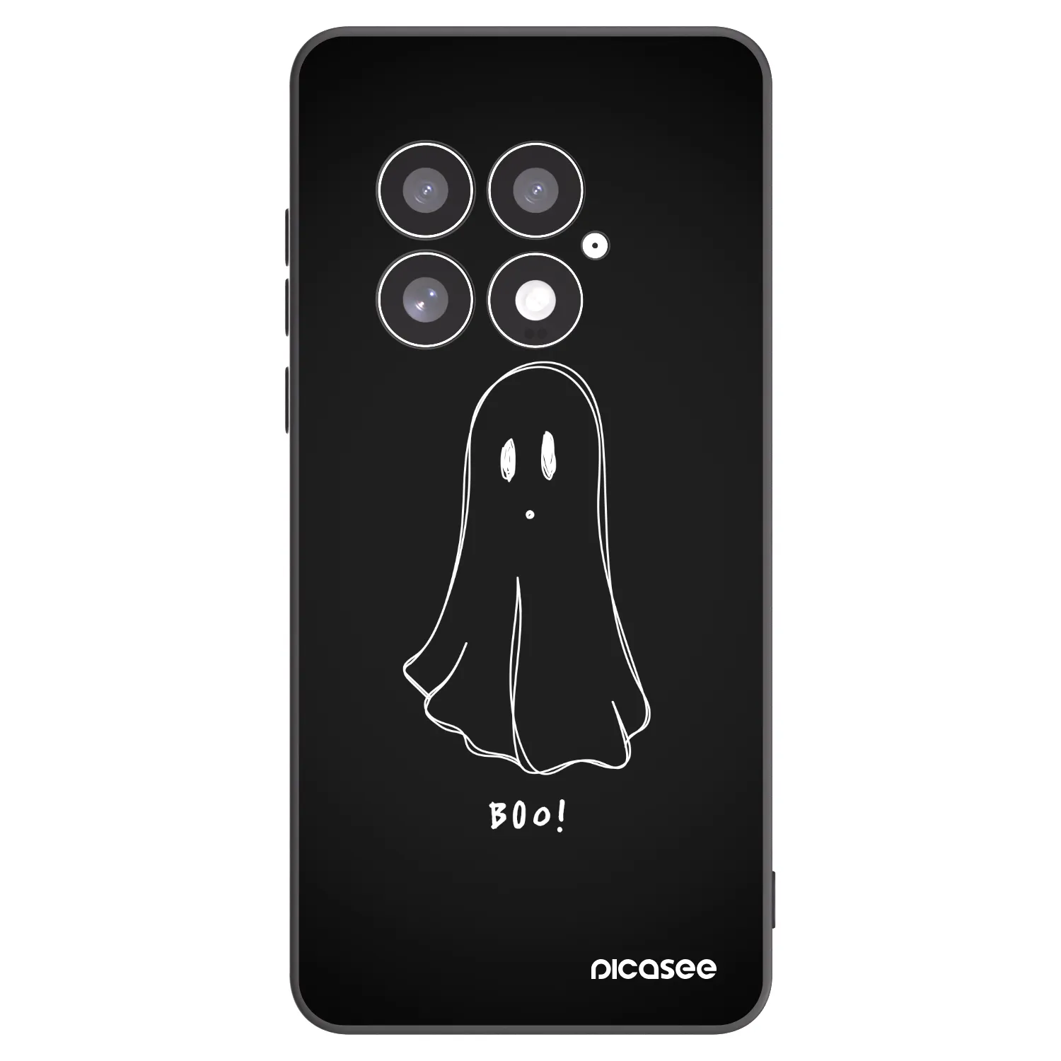 Picasee silikonowe czarne etui na OnePlus 13 5G - Ghost 2