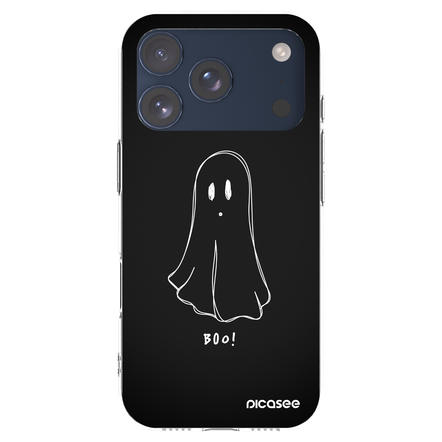 Picasee silikonowe przeźroczyste etui na Apple iPhone 17 Pro - Ghost 2