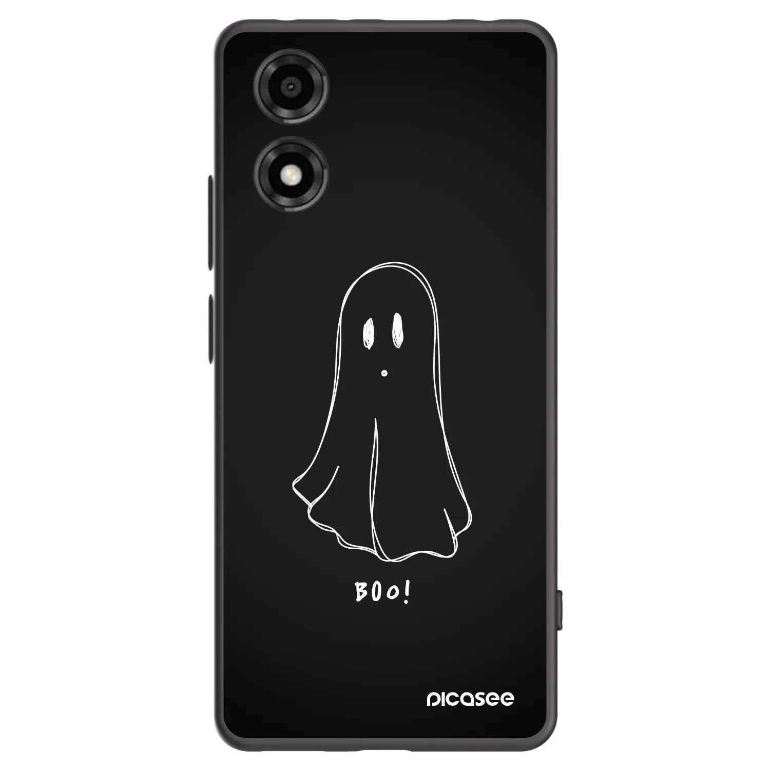 Picasee silikonowe czarne etui na Motorola Moto E14 - Ghost 2