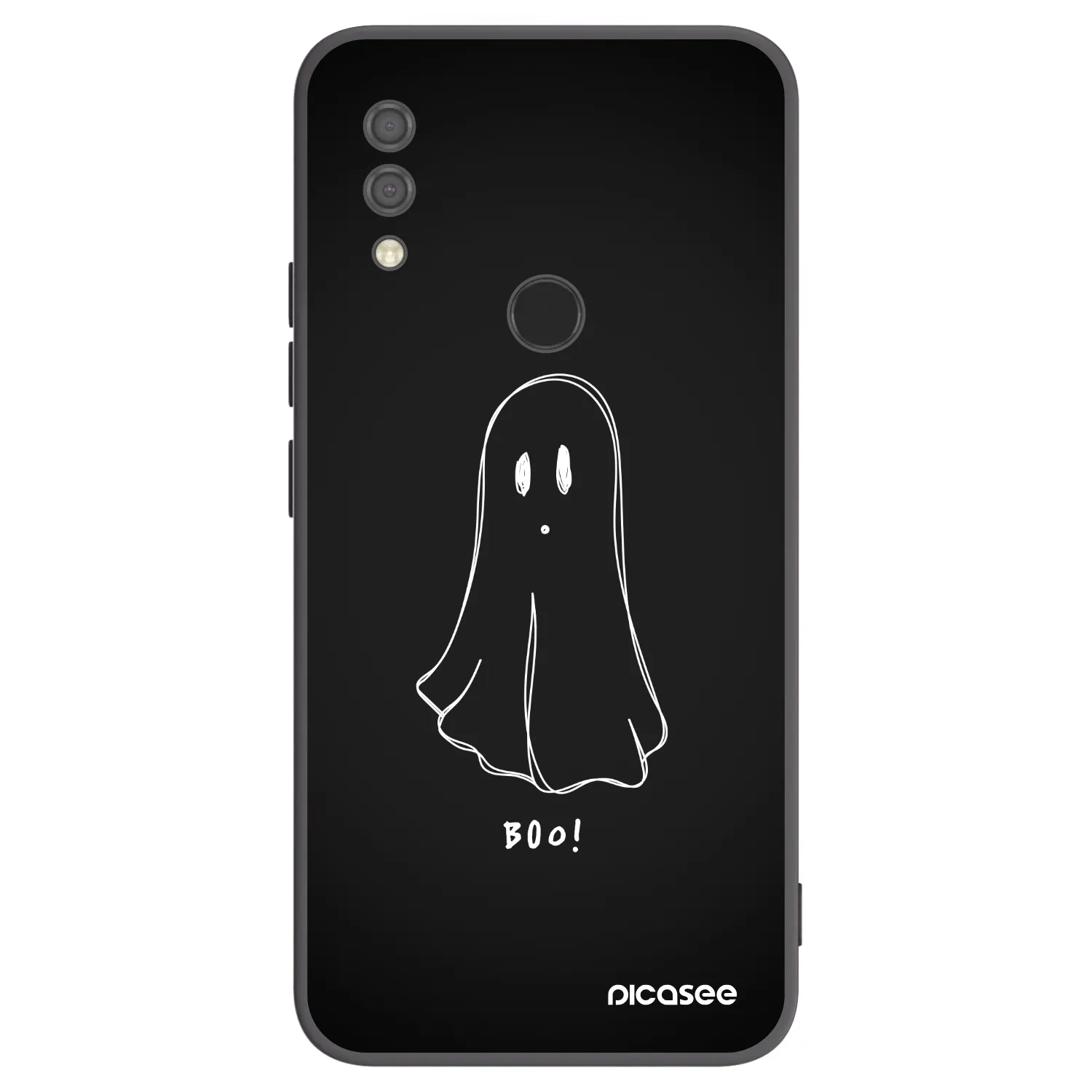 Picasee silikonowe czarne etui na Xiaomi Redmi 7 - Ghost 2