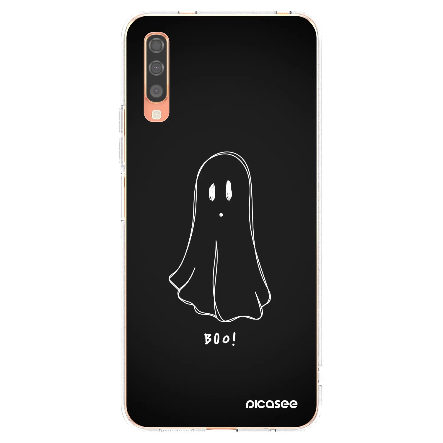 Picasee silikonowe przeźroczyste etui na Samsung Galaxy A70 A705F - Ghost 2