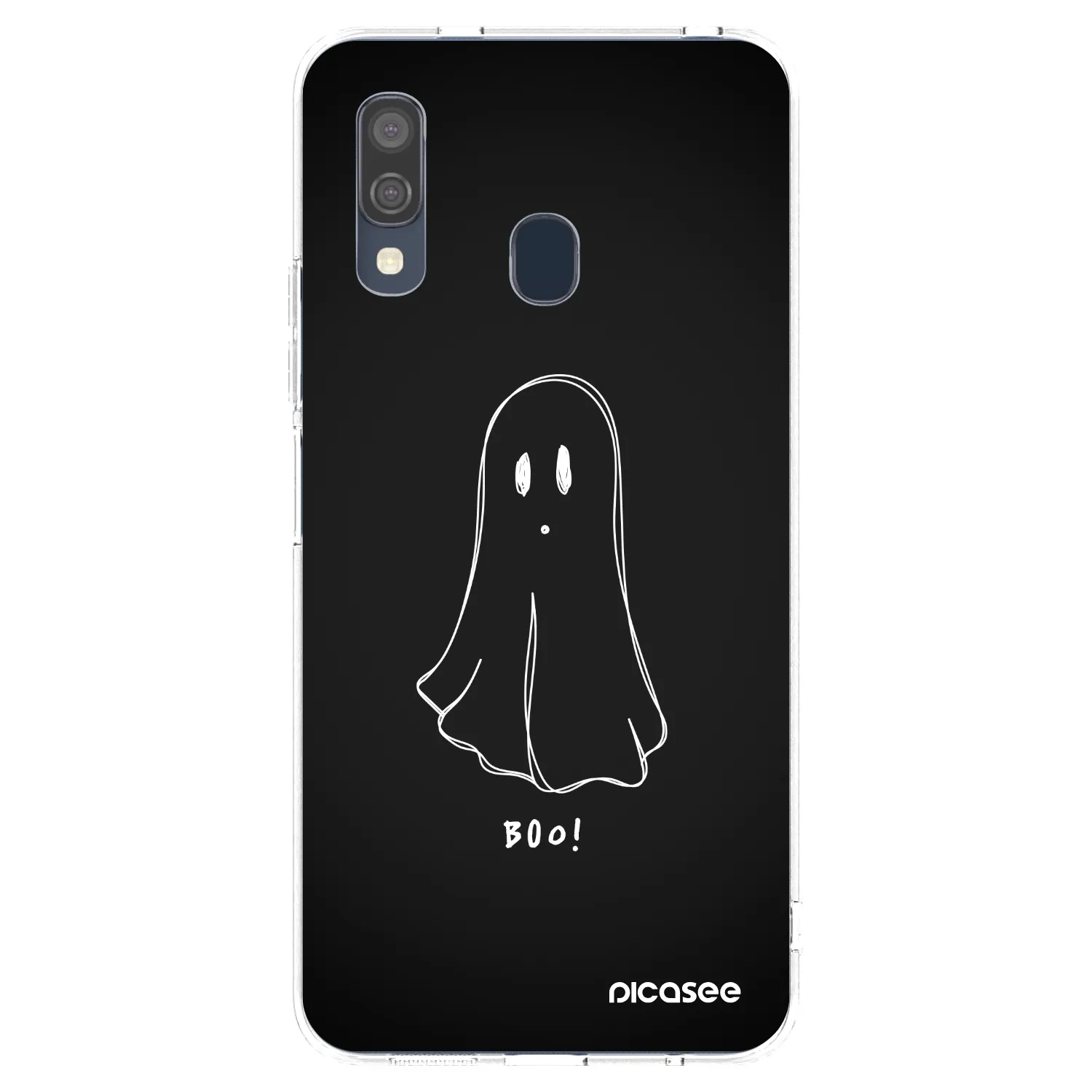 Picasee silikonowe przeźroczyste etui na Samsung Galaxy A40 A405F - Ghost 2
