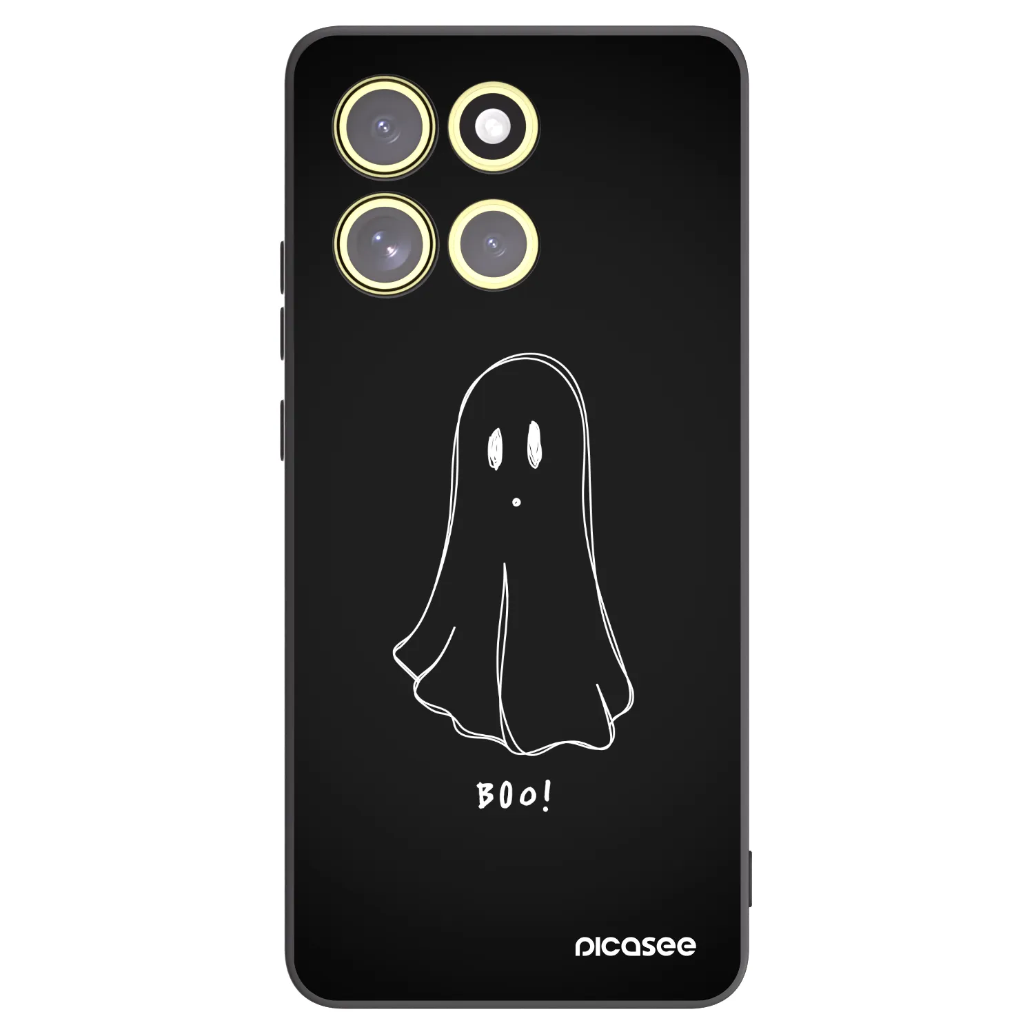 Picasee silikonowe czarne etui na Motorola Moto G86 5G - Ghost 2